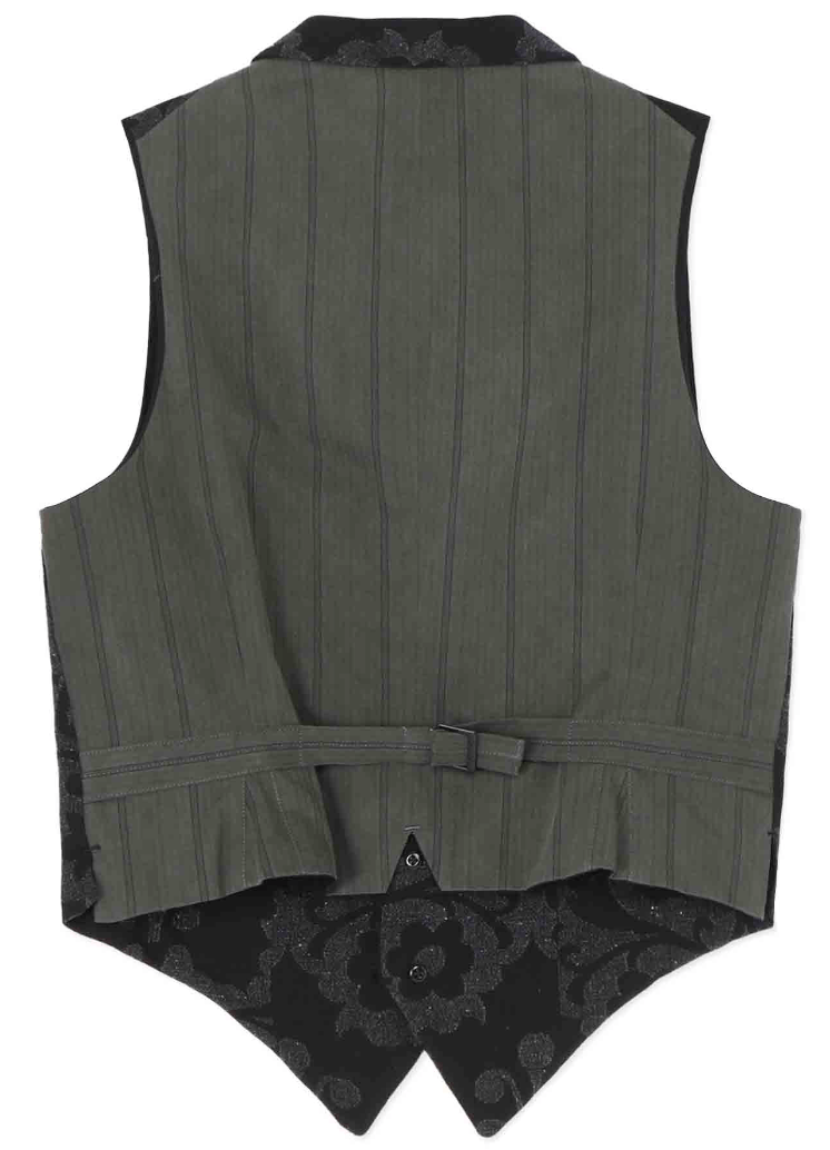 Yohji Yamamoto Yohji Yamamoto Pour Homme INDIAN LEFT DECORATIVE CLOTH VEST Size US M / EU 48-50 / 2 - 16 Thumbnail