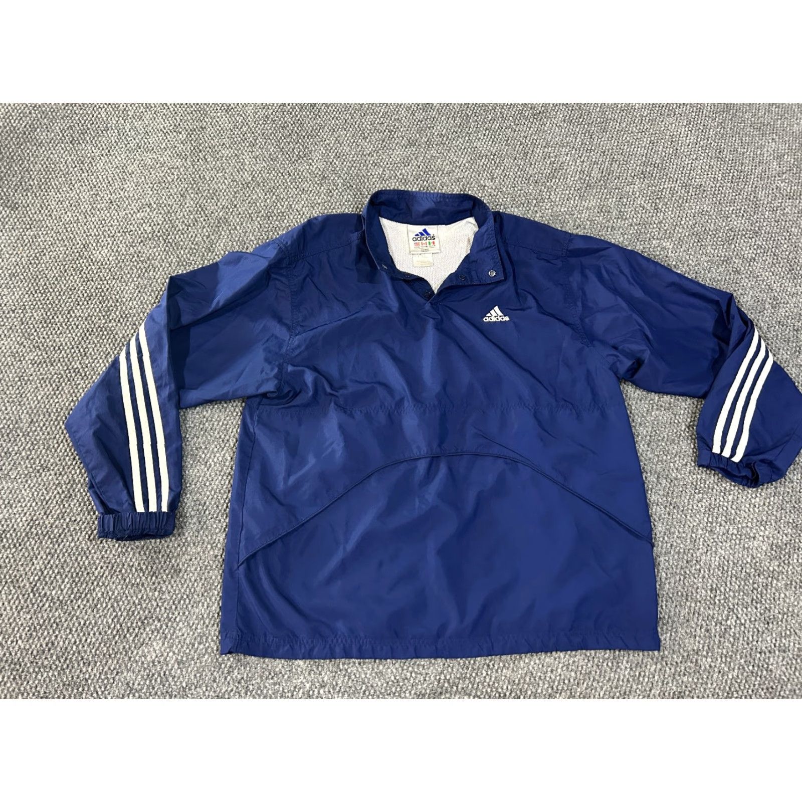 Adidas VINTAGE adidas Pullover Windbreaker Jacket Mens M Blue Lightweight Breathable Logo Sweatshirt Patrotic 90s? Size US M / EU 48-50 / 2 - 2 Thumbnail