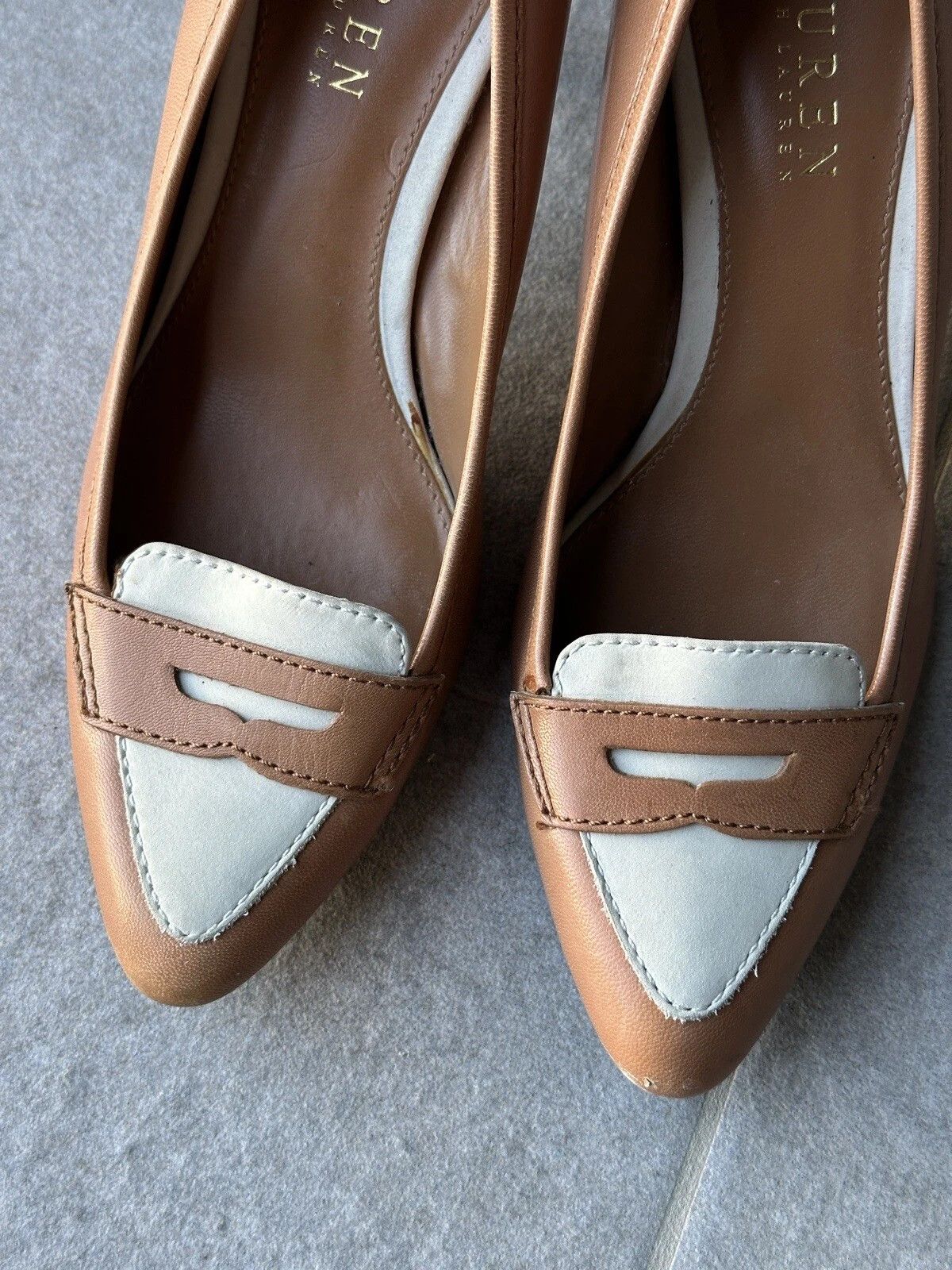 Polo Ralph Lauren Lauren Polo Ralph Lauren Heels Leathers Brown Shoes Size US 7 / IT 37 - 12 Thumbnail