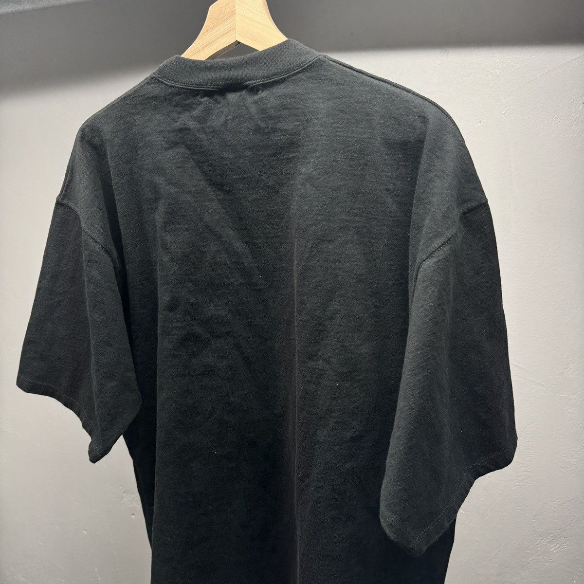 Vintage 90s Faded Black Heavyweight Blank Shirt ERD Grunge Chrome Size US XL / EU 56 / 4 - 5 Thumbnail