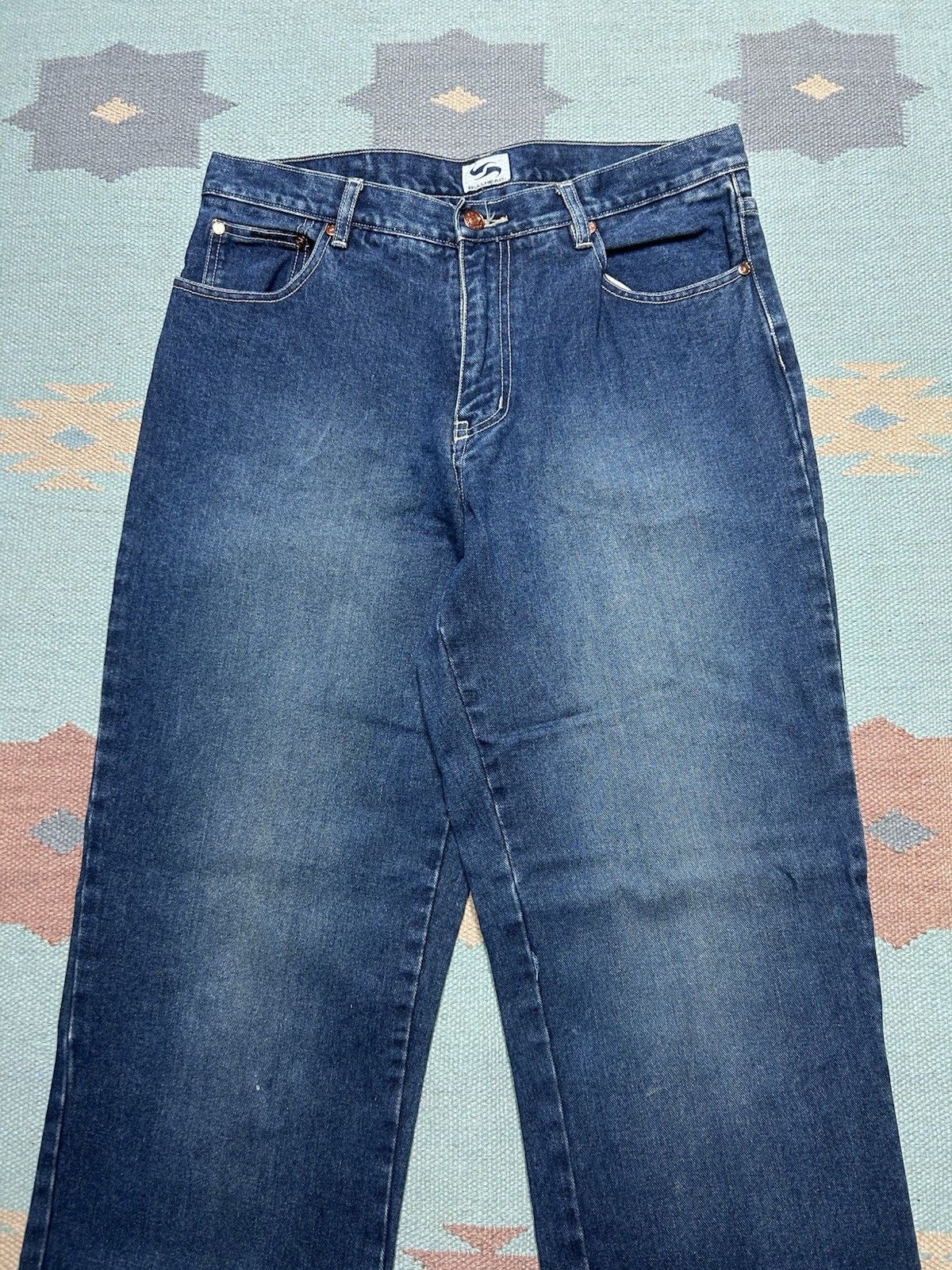 Vintage y2k bullhead jeans straight dark wash skate streetwear 32x32 Size US 32 / EU 48 - 7 Thumbnail