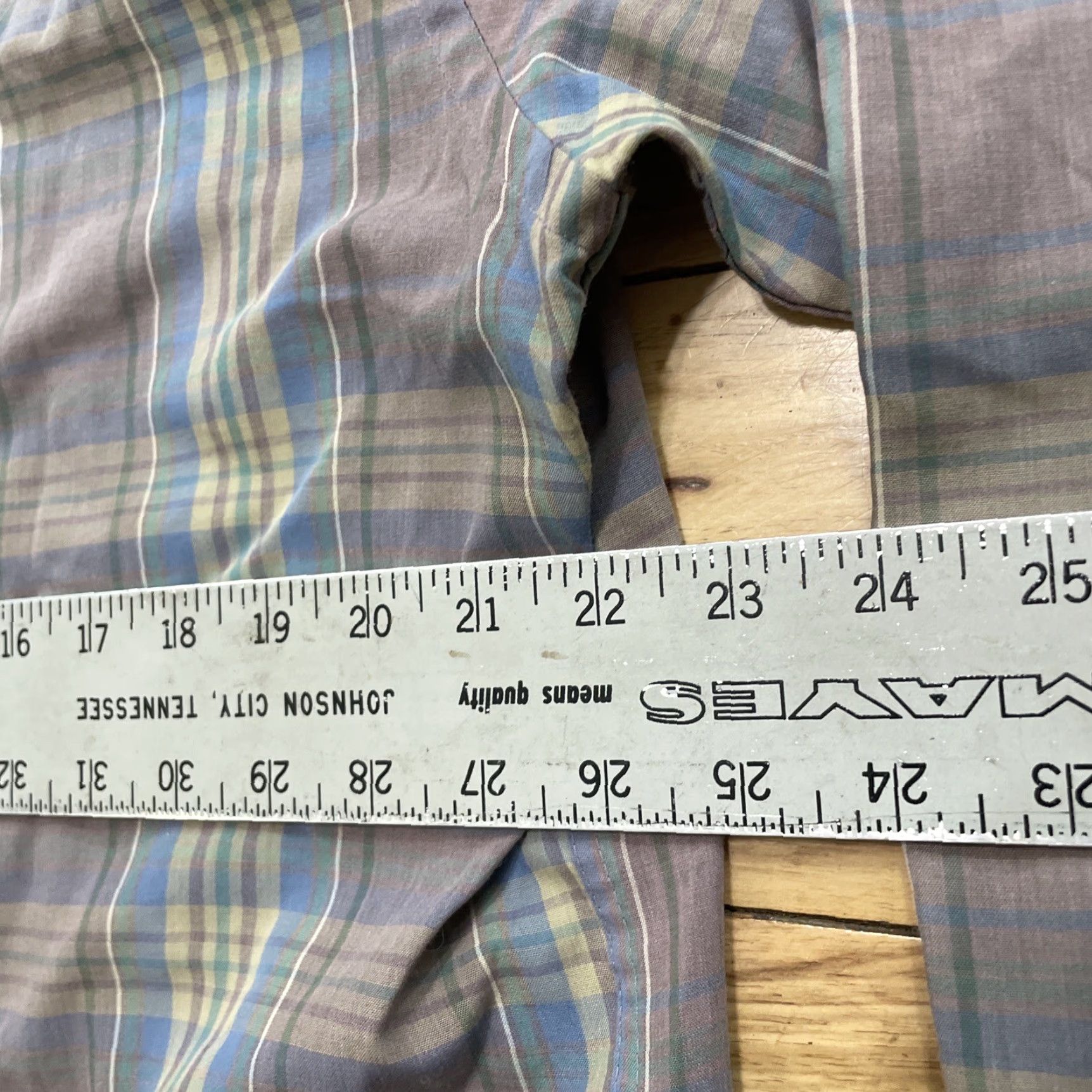 Vintage VINTAGE Roland Button-Up Shirt Men XL Plum Purple Plaid Retro fade Grunge XL Size US XL / EU 56 / 4 - 7 Thumbnail