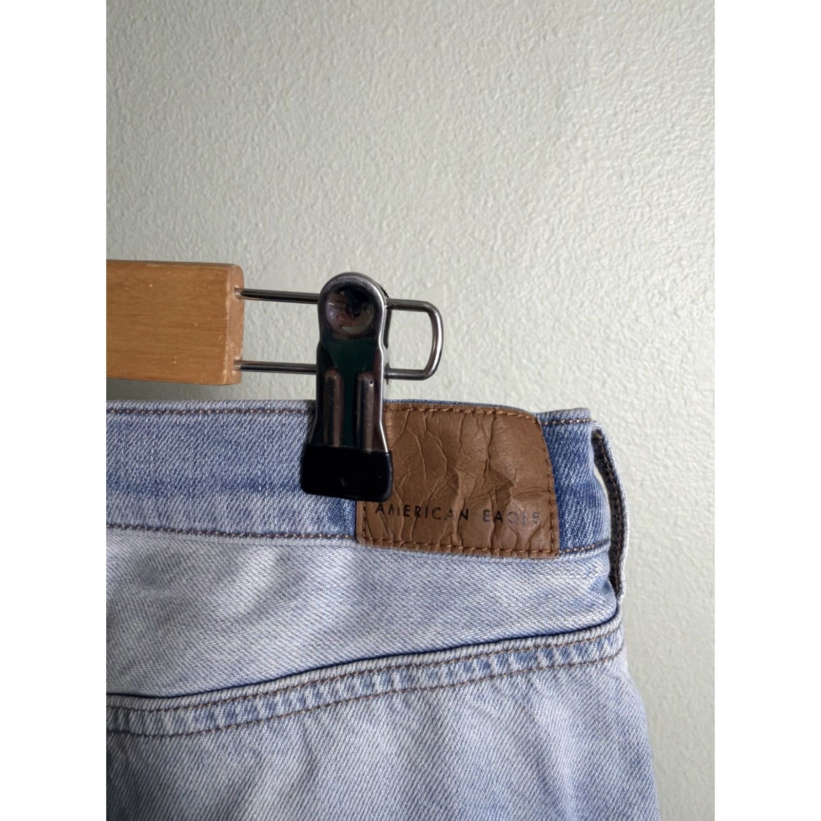 American Eagle Outfitters VINTAGE American Eagle Jeans Baggy Light Wash 32x31 Distressed Women 14 Blue Straight Size 24" / US 00 / IT 34 - 7 Thumbnail