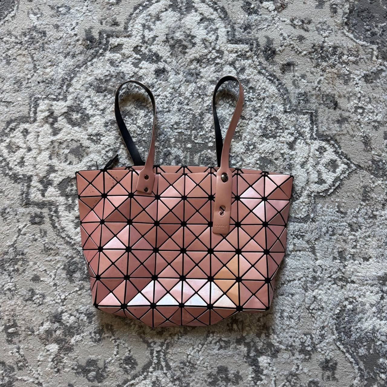 Issey Miyake Issey Miyake BAO BAO Geometric Lucent Pink Hand Tote Bag Size ONE SIZE - 3 Thumbnail