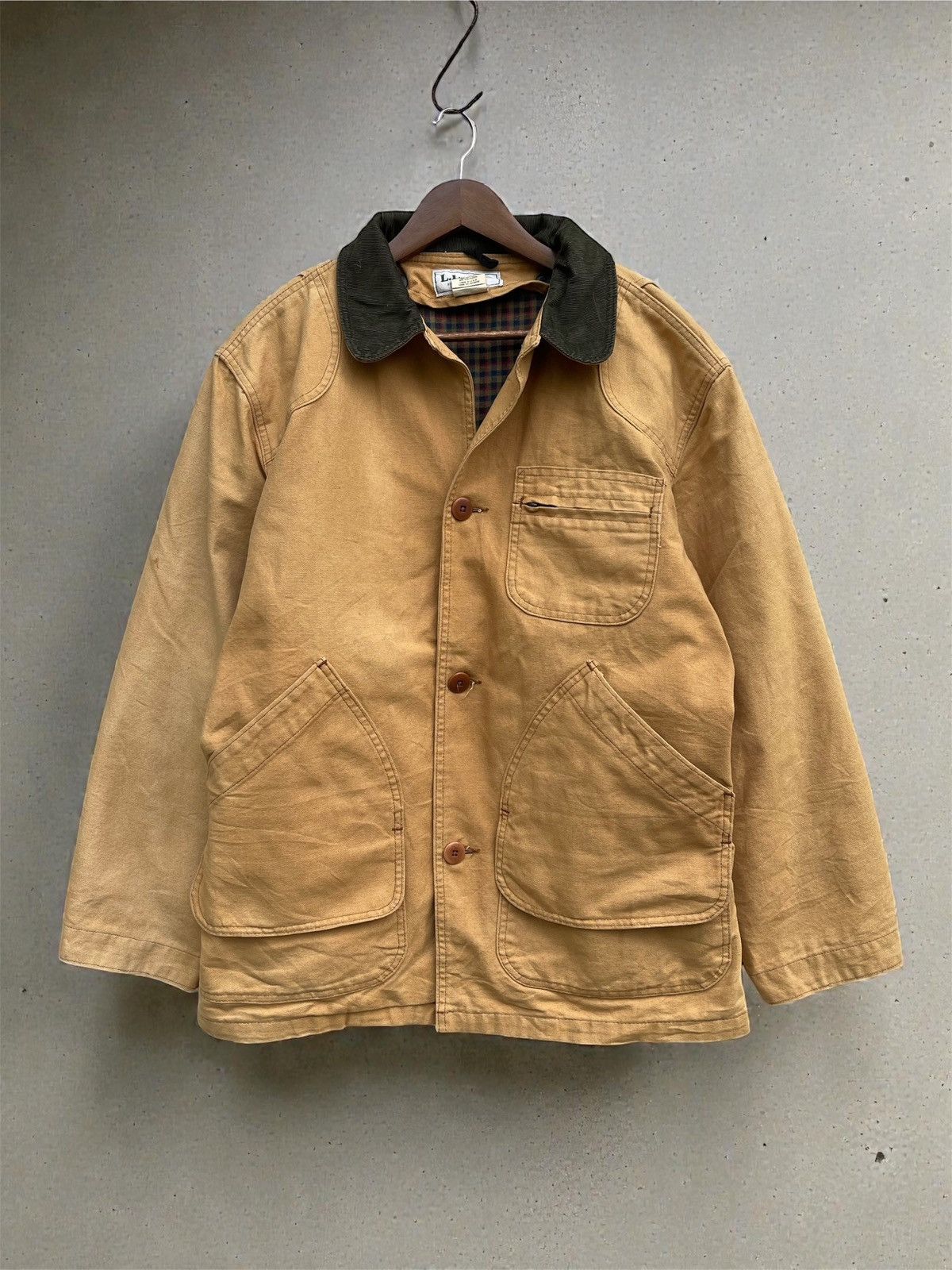 L.L. Bean Vintage 90s L.L. Bean Men's Field Coat With Wool/Nylon Liner Size US M / EU 48-50 / 2 - 2 Thumbnail