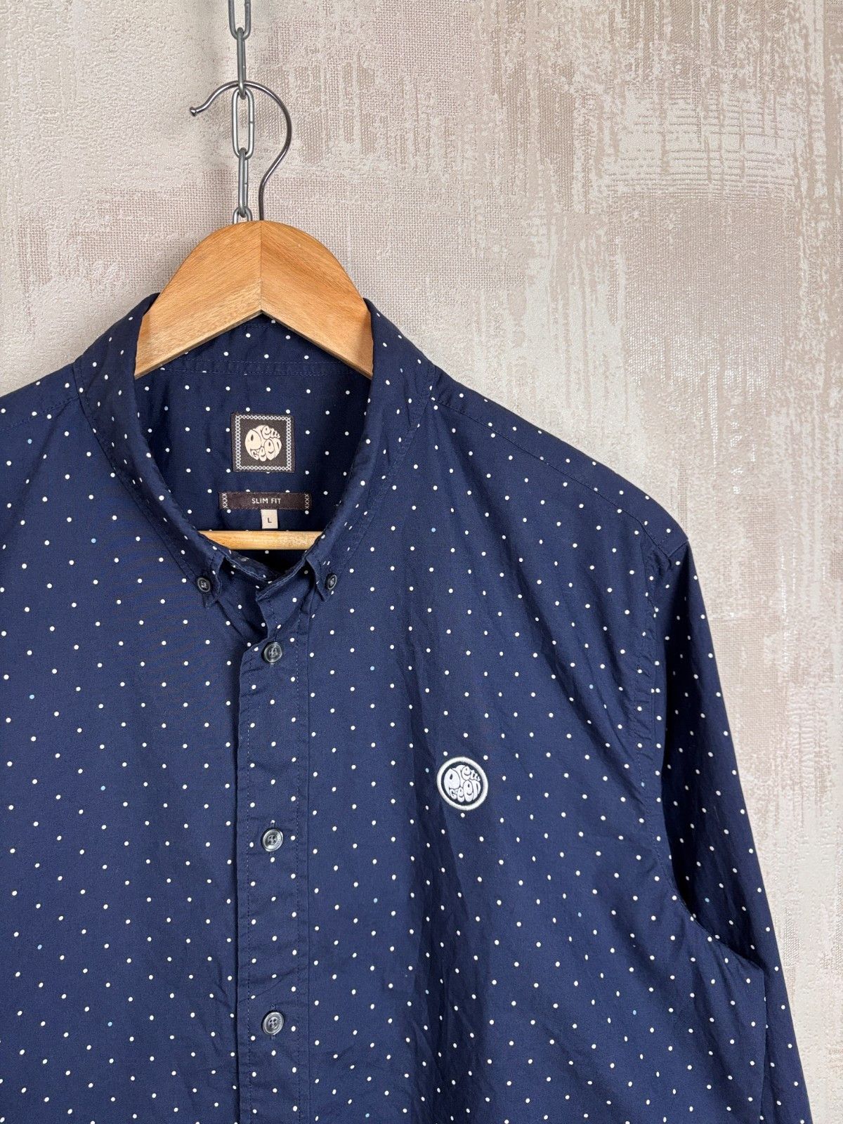 Pretty Green Pretty Green Polka Dot Shirt Long Sleeve Slim Fit Size US L / EU 52-54 / 3 - 4 Thumbnail