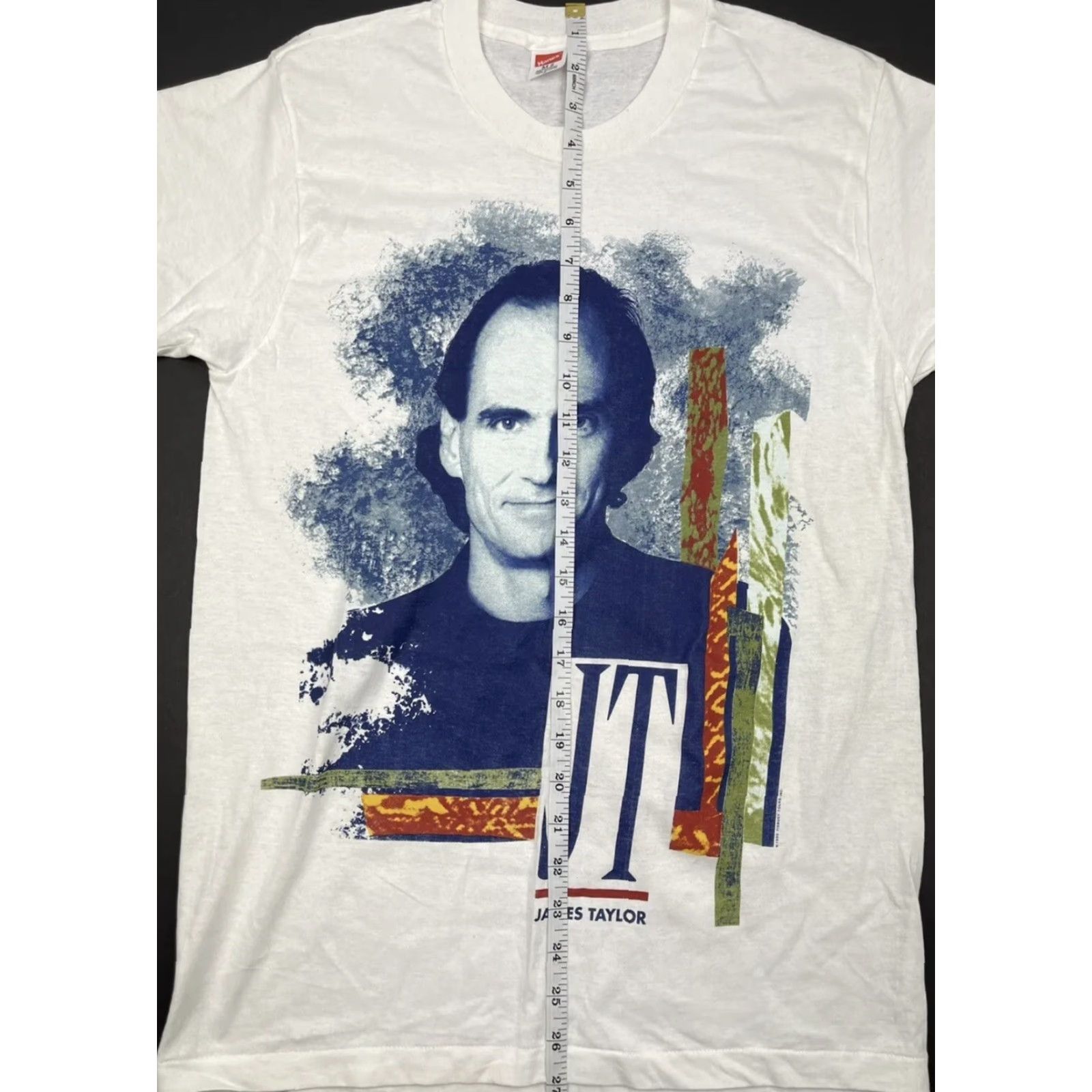 Hanes VINTAGE James Taylor T-Shirt 80s Band Tour M White Single Stitch USA Size US M / EU 48-50 / 2 - 5 Thumbnail