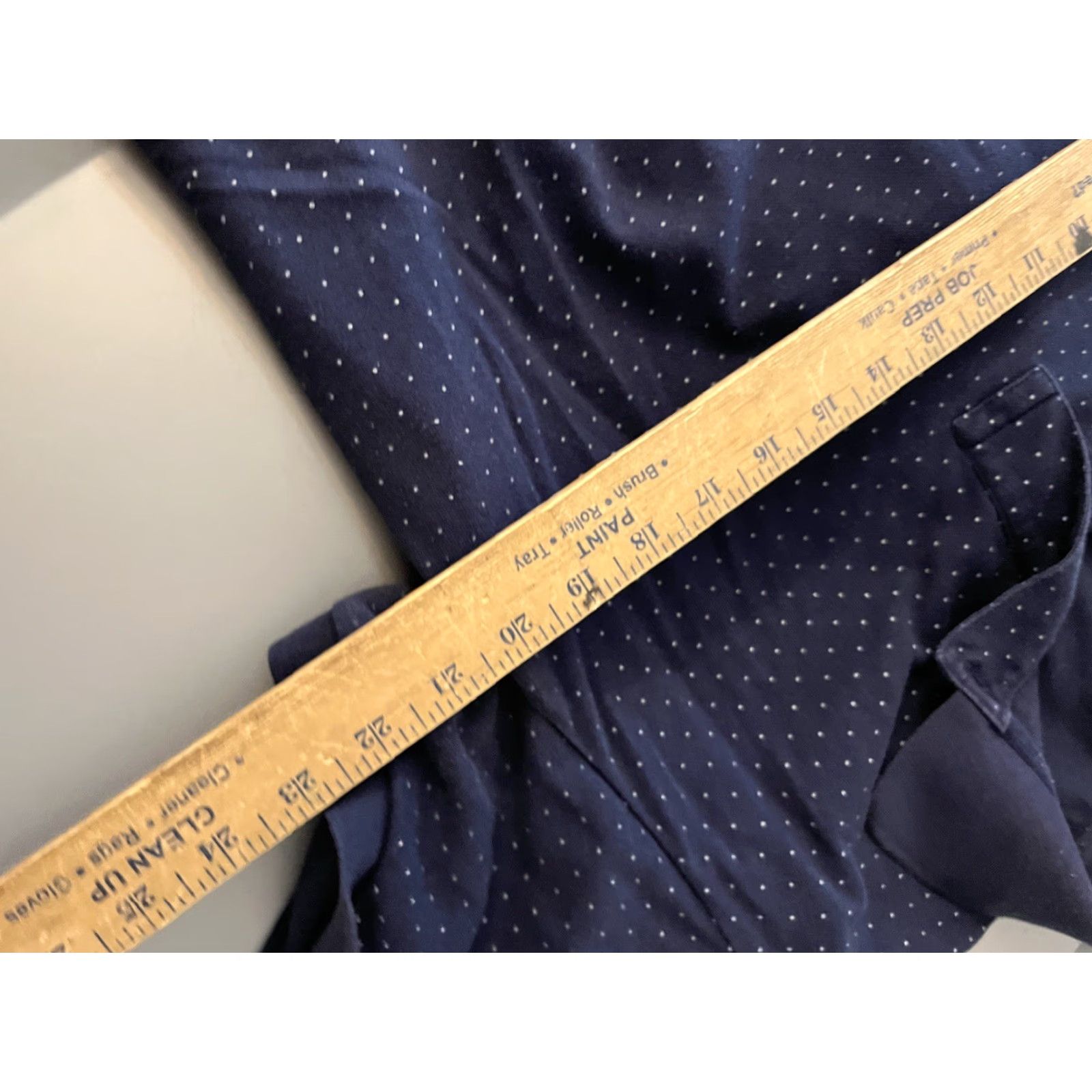 Old Navy Old Navy Polo Shirt Men L Classic Fit Short Sleeve Navy Blue White Polka Dot Pattern Go-Dry Cotton Blend Size US L / EU 52-54 / 3 - 5 Thumbnail
