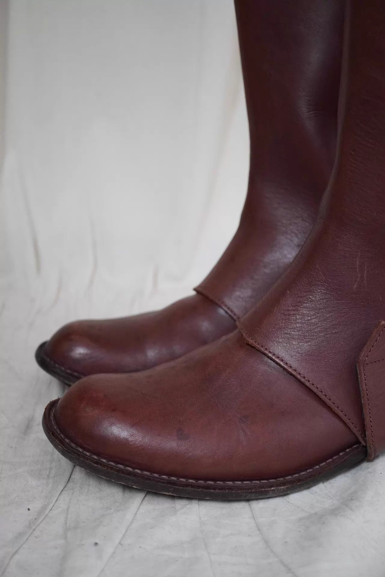 Y's Y'S Yohji Yamamoto 1990s Chunky Cute Armored Brown Boots 38 Size US 7.5 / IT 37.5 - 5 Thumbnail