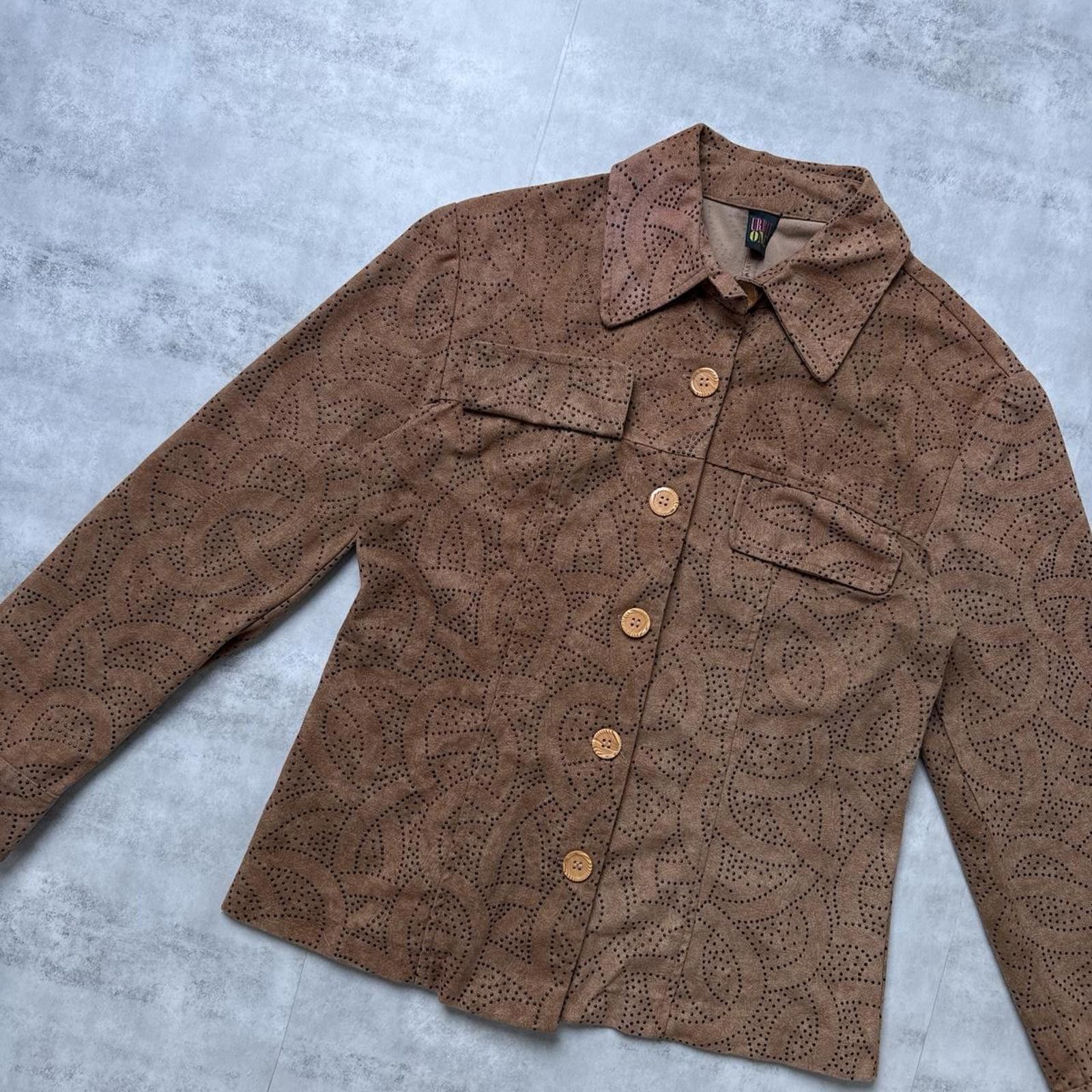 Other Y2K Urban One brown suede button up 00s jacket Size M / US 6-8 / IT 42-44 - 3 Thumbnail