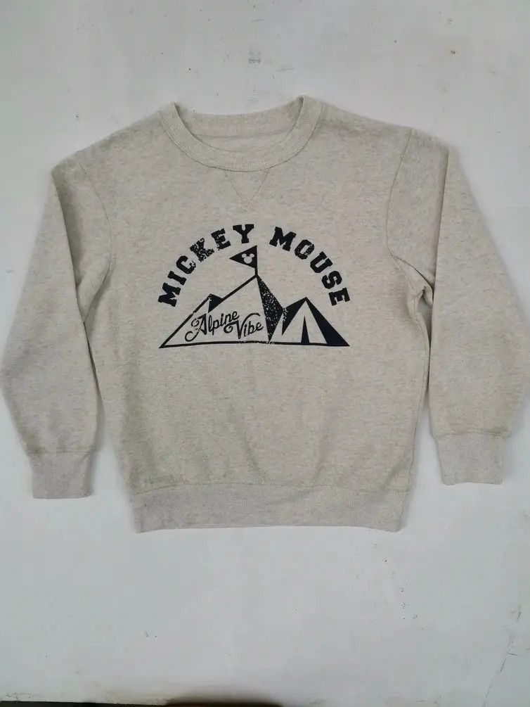 Japanese Brand × Mickey Mouse Rare!!! Mickey Mouse Alpine Vibe Big Logo Sweatshirt Size US M / EU 48-50 / 2 - 1 Thumbnail