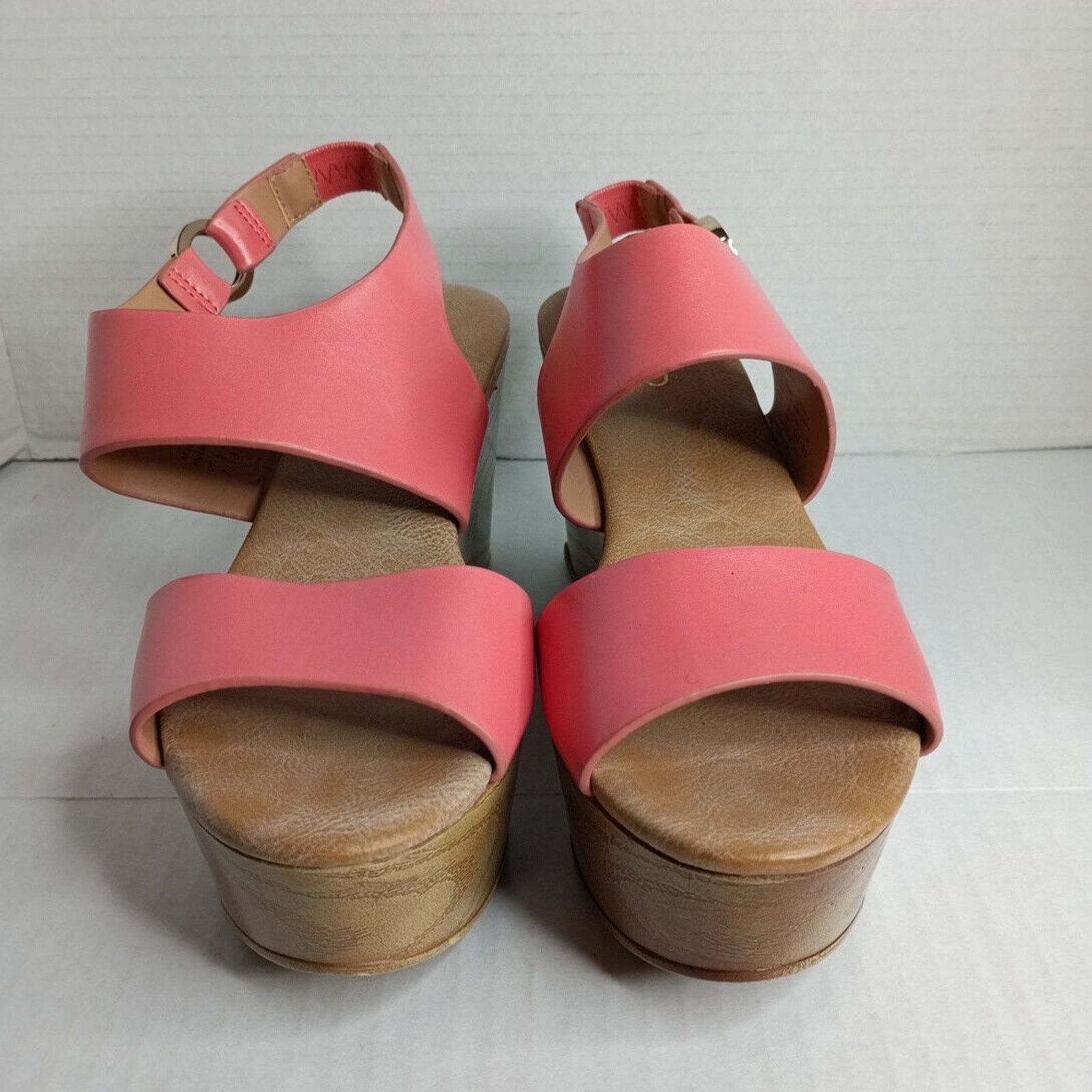 Aldo Aldo Platform Sandals Slip on Salmon Color Women's Size 7 Size US 7 / IT 37 - 2 Thumbnail