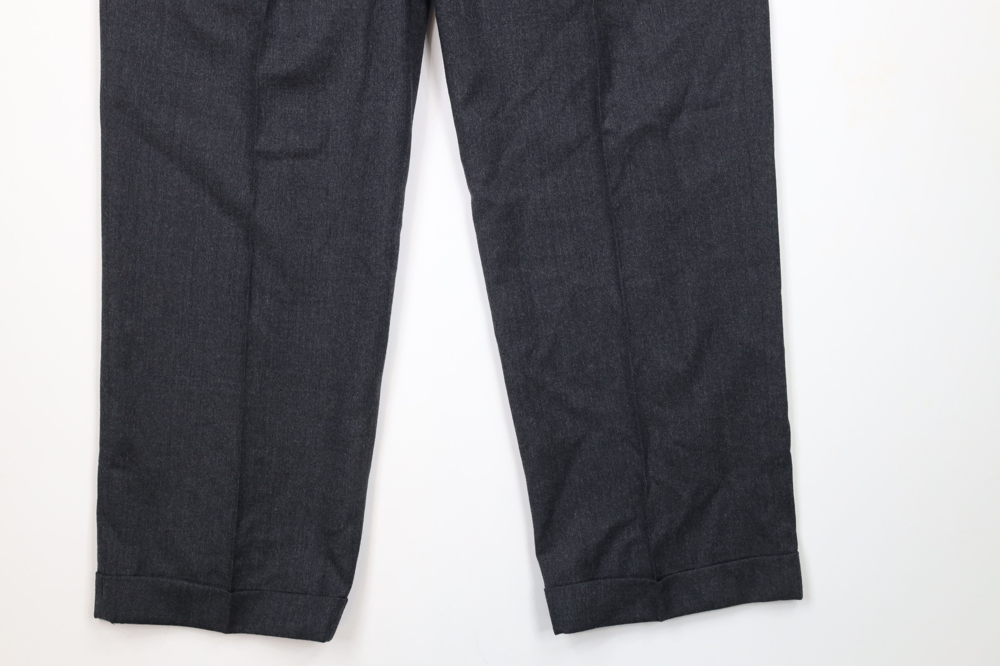 Brooks Brothers × Vintage Vintage 70s Brooks Brothers Cuffed Wide Leg Pants USA Size US 38 / EU 54 - 4 Thumbnail