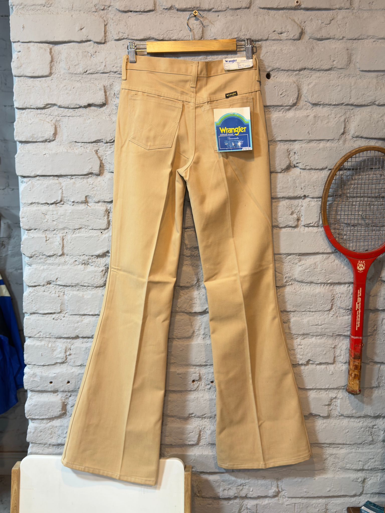 Wrangler Vintage 70s Wrangler Blue Bell bell bottoms deadstock pants Size 29" - 2 Thumbnail