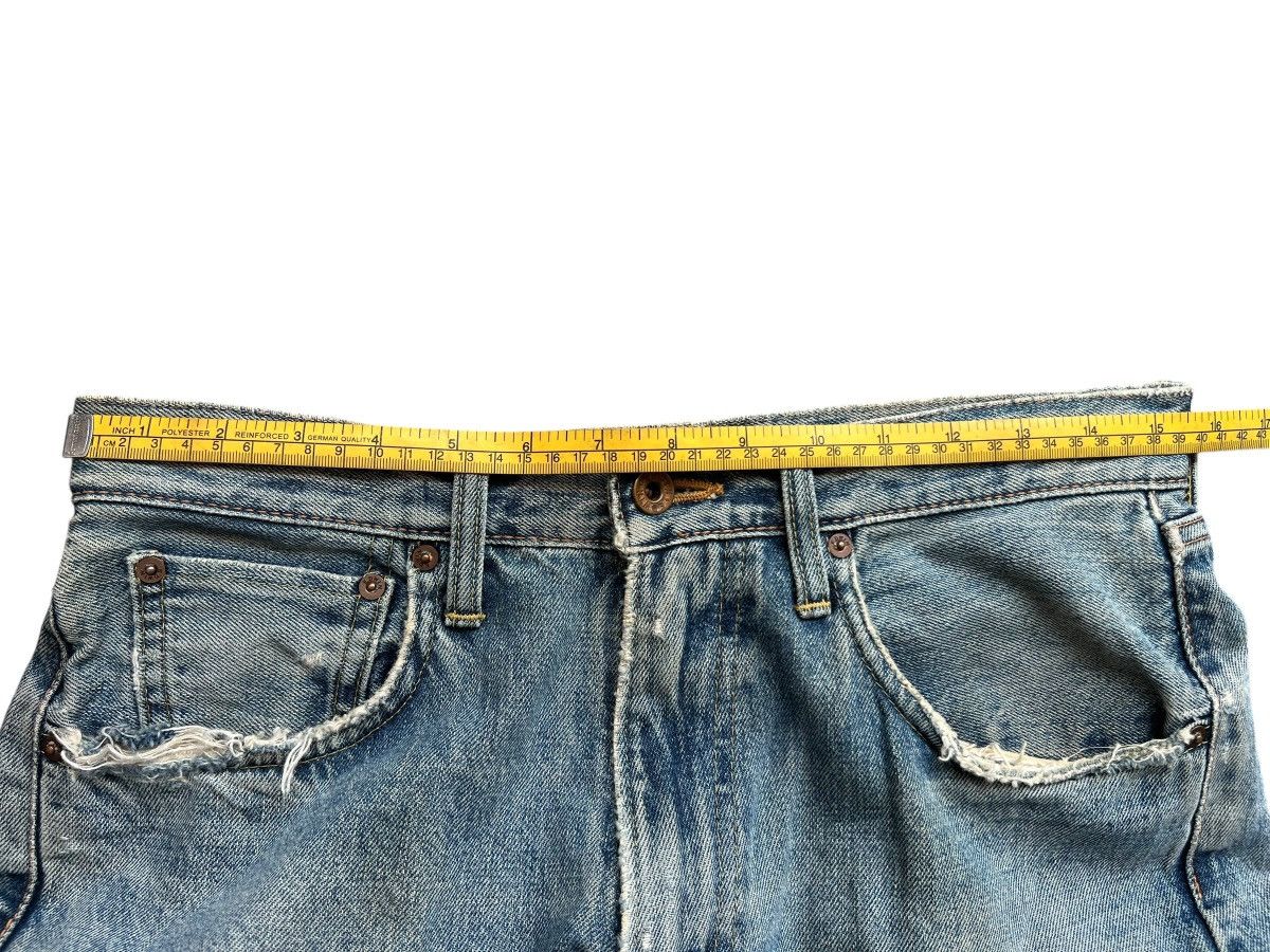 Edwin Vintage Edwin 505 Selvedge Distressed Denim Jeans 31x33 Size US 31 - 12 Thumbnail