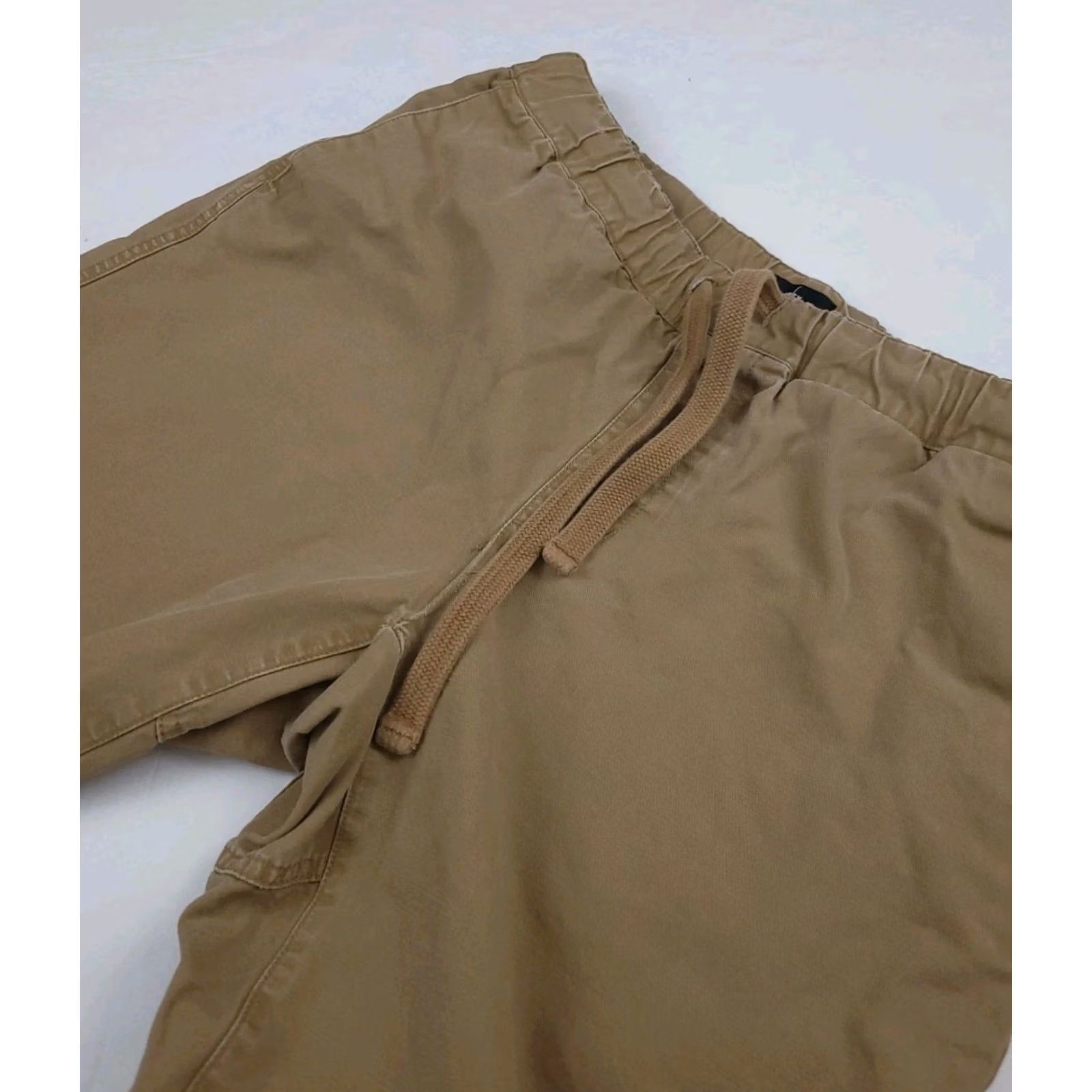 Obey VINTAGE Obey Worldwide Mfg Tan Traveler Pants Elastic Waist Straight Chino USA Sz M Worn Men Pants Travel USA 90s Mens Size US 31 - 2 Thumbnail