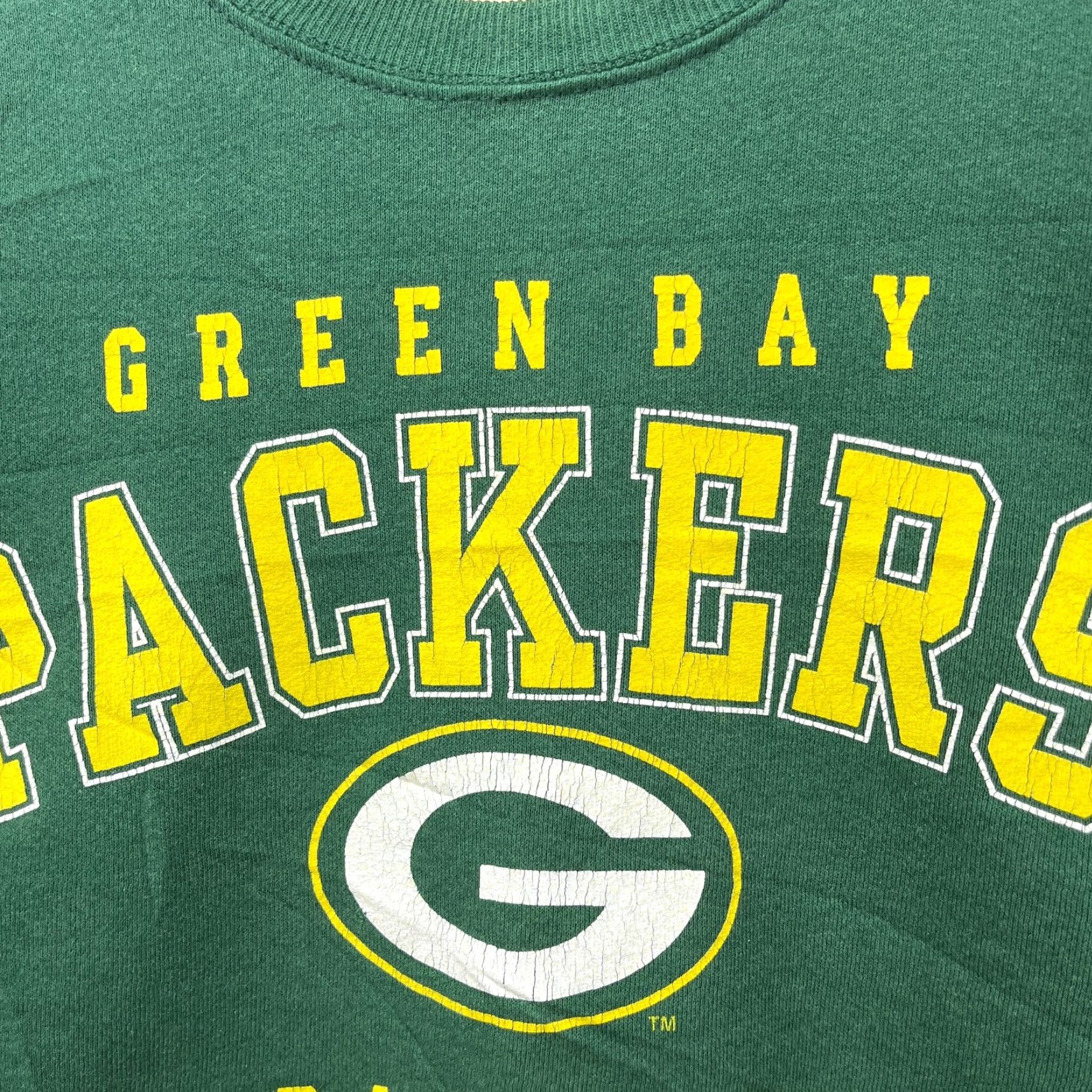 NFL VINTAGE NFL Green Bay Packers Sweatshirt Crewneck Large 90s Pullover Men Green 90s {/* ensure capitalization retained */} Size US L / EU 52-54 / 3 - 3 Thumbnail