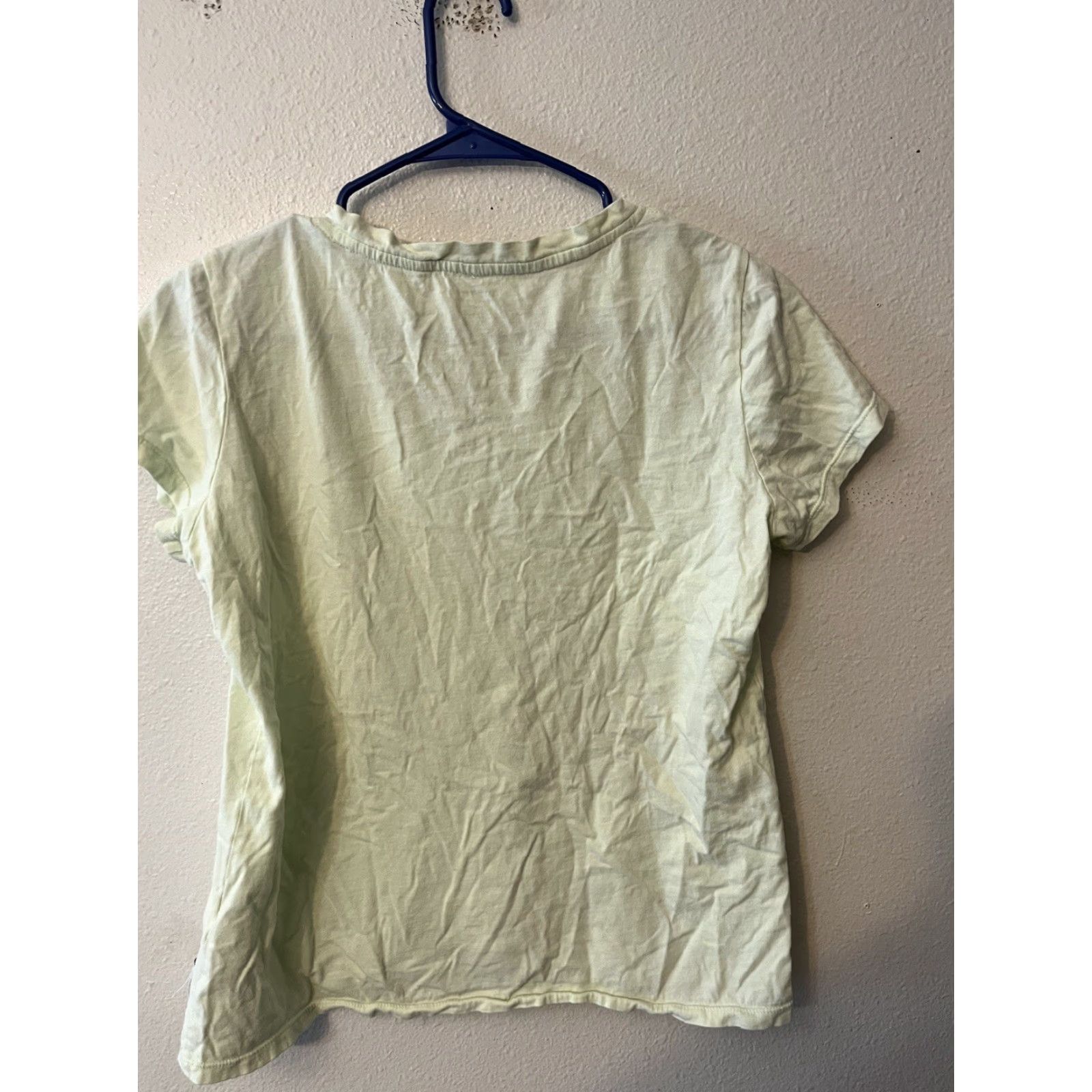 Calvin Klein VINTAGE Calvin Klein Performance T-Shirt Shirt Women M Green Short Sleeve V-Neck Cotton 90s? Size M / US 6-8 / IT 42-44 - 3 Thumbnail