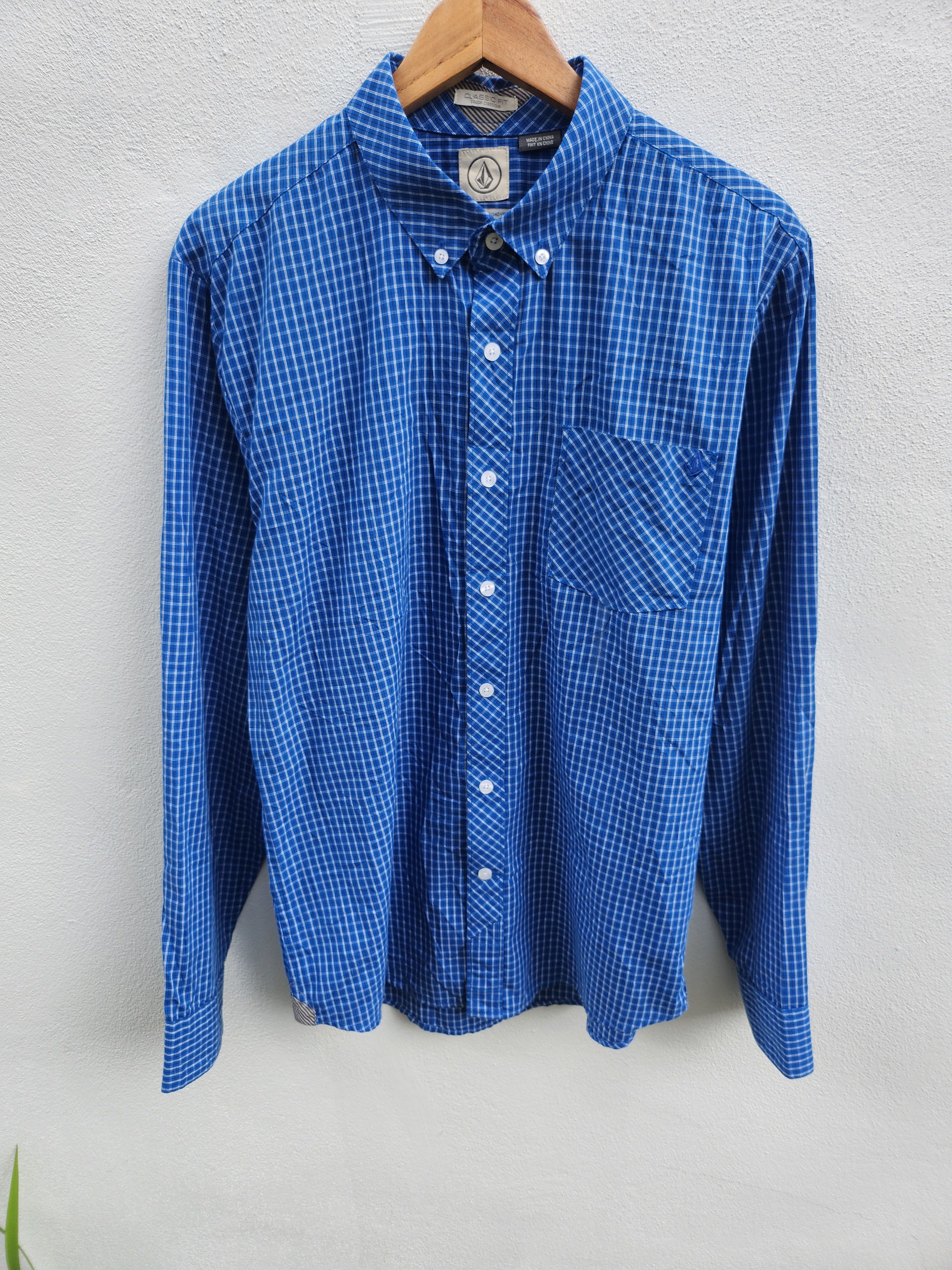 Japanese Brand × Volcom 💥Volcom Classic Fit Long Sleeve Oxford Shirt Size US M / EU 48-50 / 2 - 2 Thumbnail
