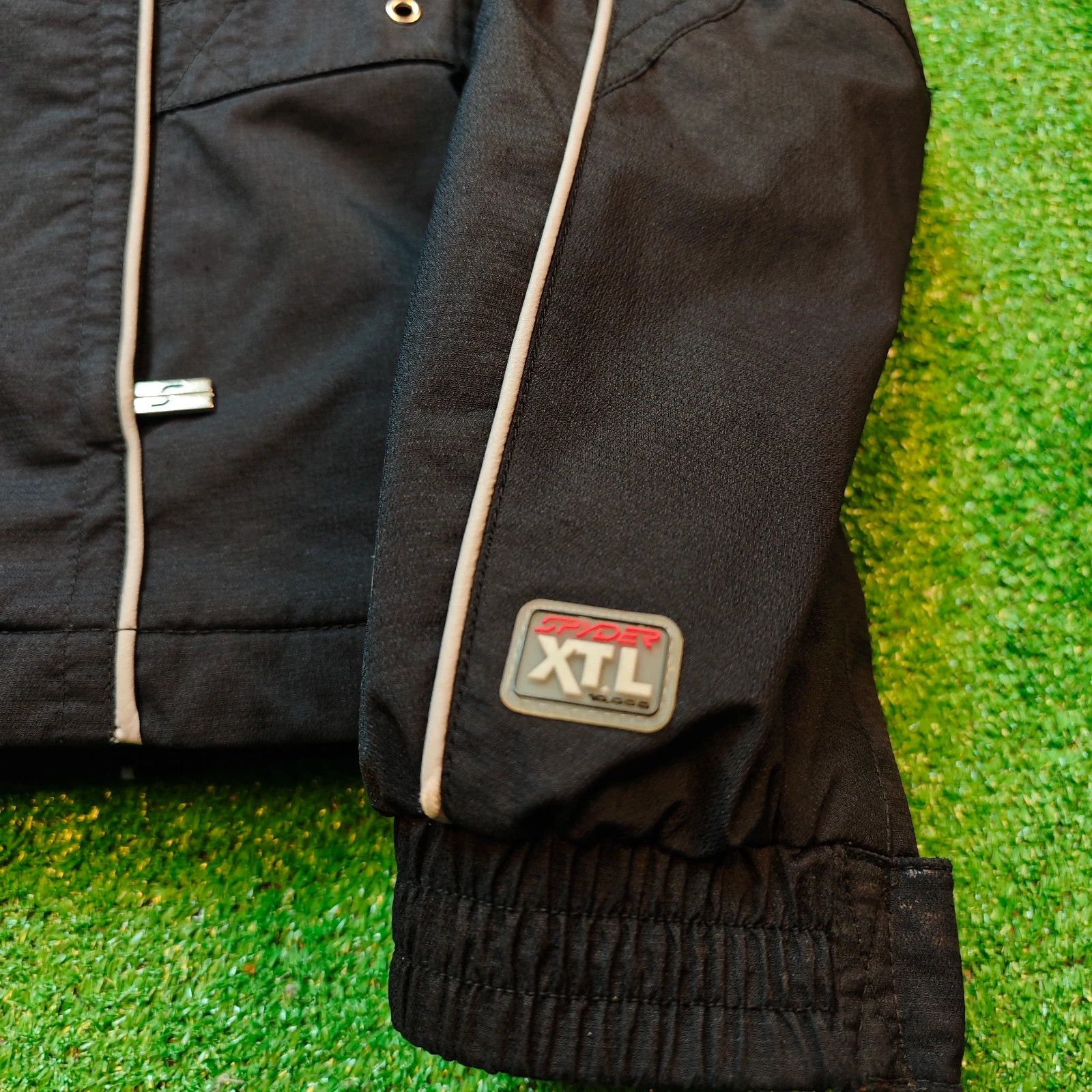 Spyder Spyder skiing Jacket Womens 8 Small Zip Black windproof Size S / US 4 / IT 40 - 5 Thumbnail