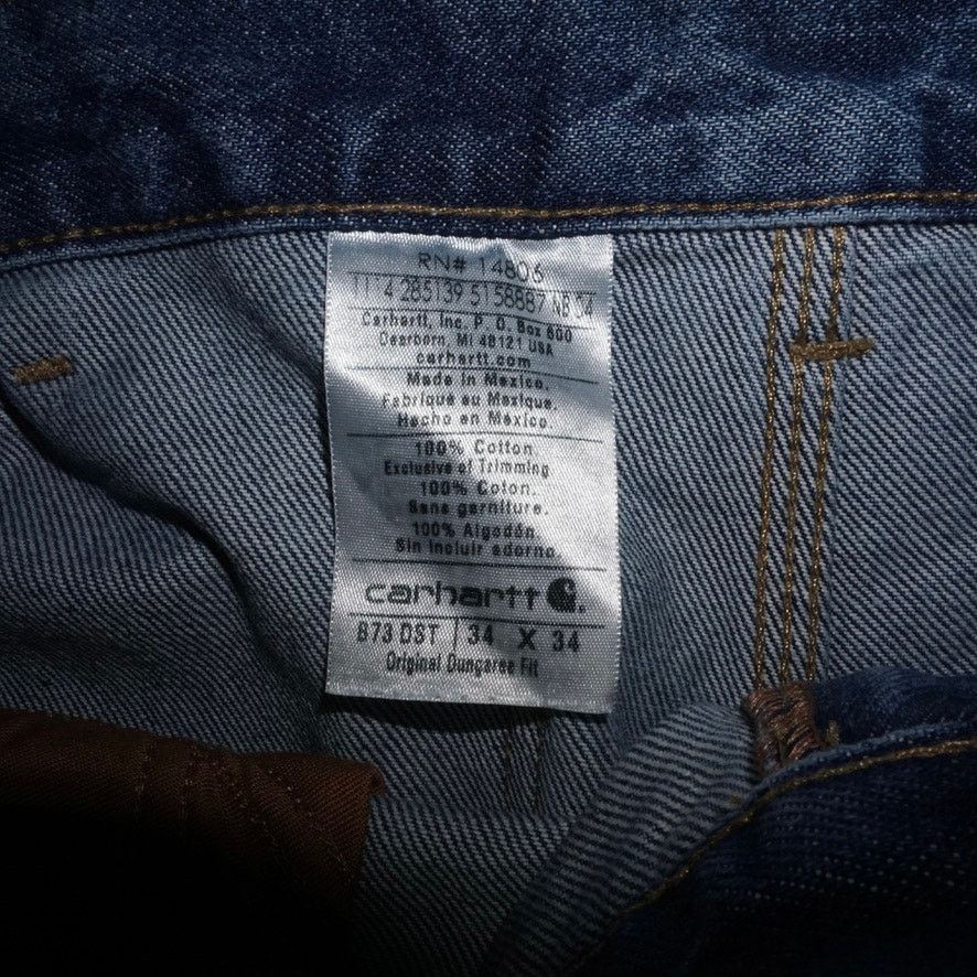Carhartt 34x34 - Vintage Y2K Carhartt double knee rivet 2000s jeans Size US 34 / EU 50 - 3 Thumbnail
