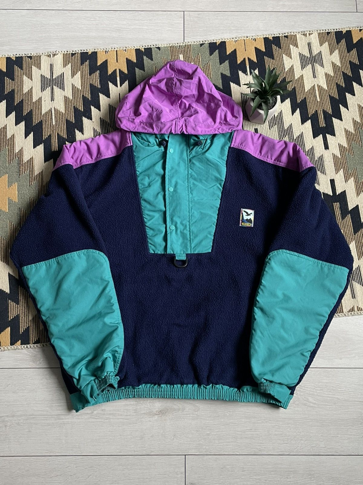 Vintage Vintage Salewa Polartec Zip Nylon Fleece Jacket Gorpcore Size US XL / EU 56 / 4 - 1 Thumbnail