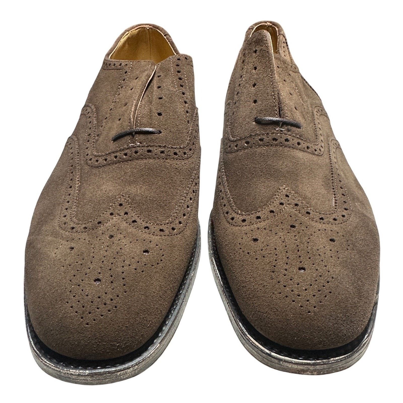 Charles Tyrwhitt Charles Tyrwhitt Full Brogue Shoes Mens 12 Brown Suede NEW Size US 12 / EU 45 - 3 Thumbnail