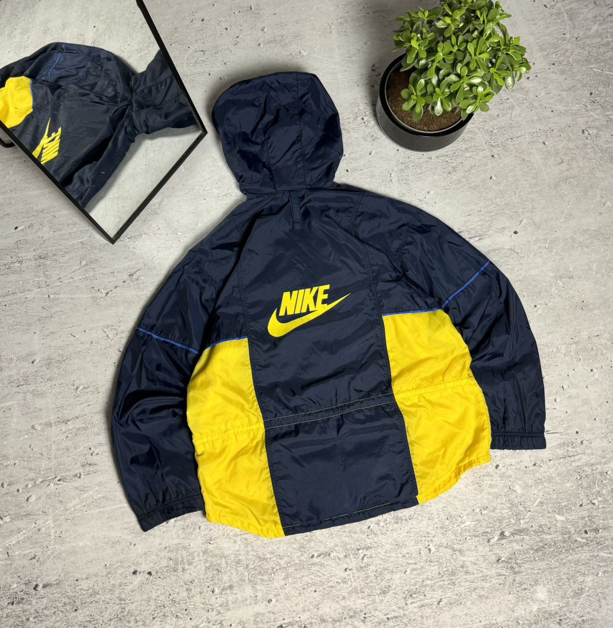 90s Nike Vintage Nylon Big Swoosh Track Jacket Oversize Y2K