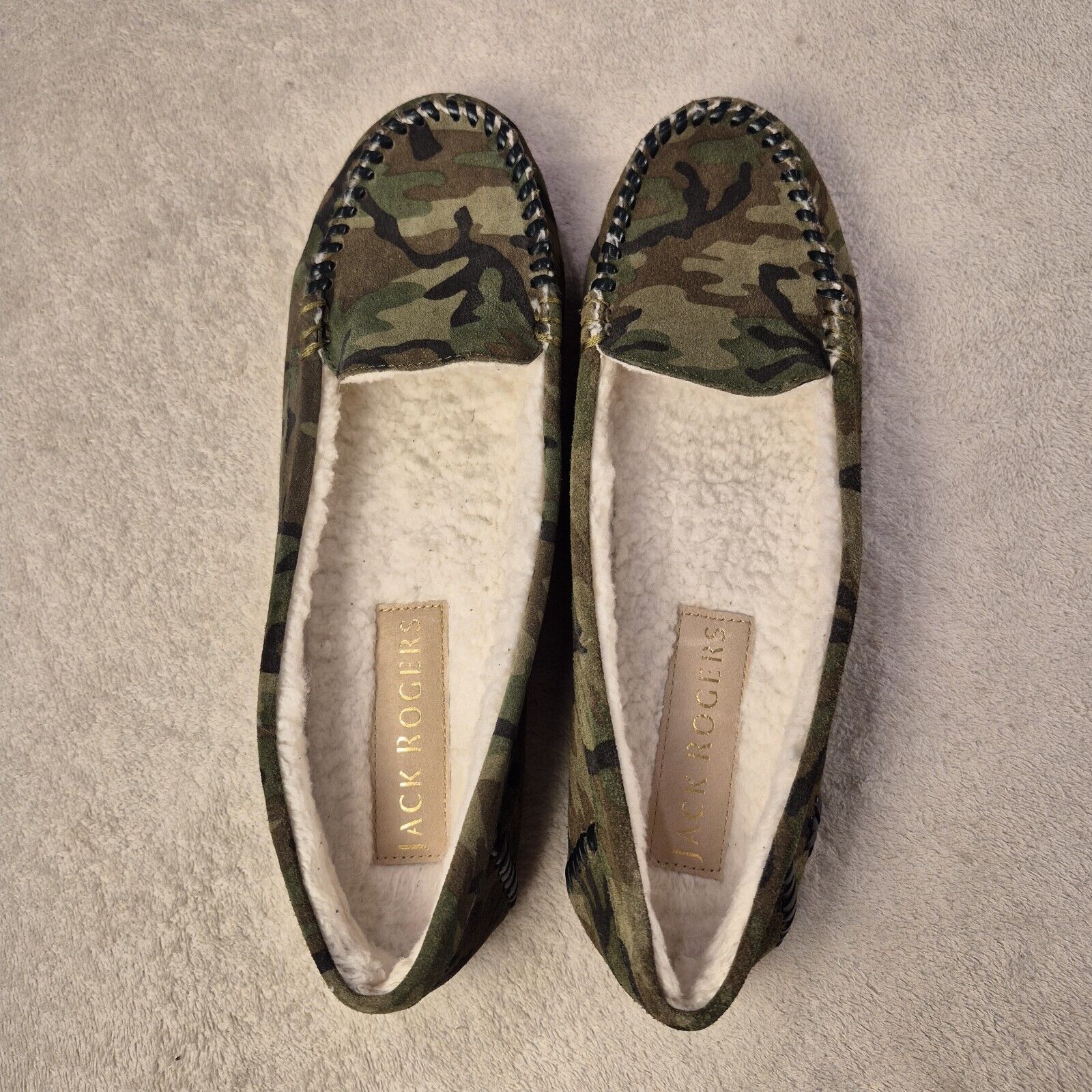 Jack Rogers Jack Rogers Sherpa Lined Moccasins Millie Camo S 9B Rubber Size US 9 / IT 39 - 5 Thumbnail