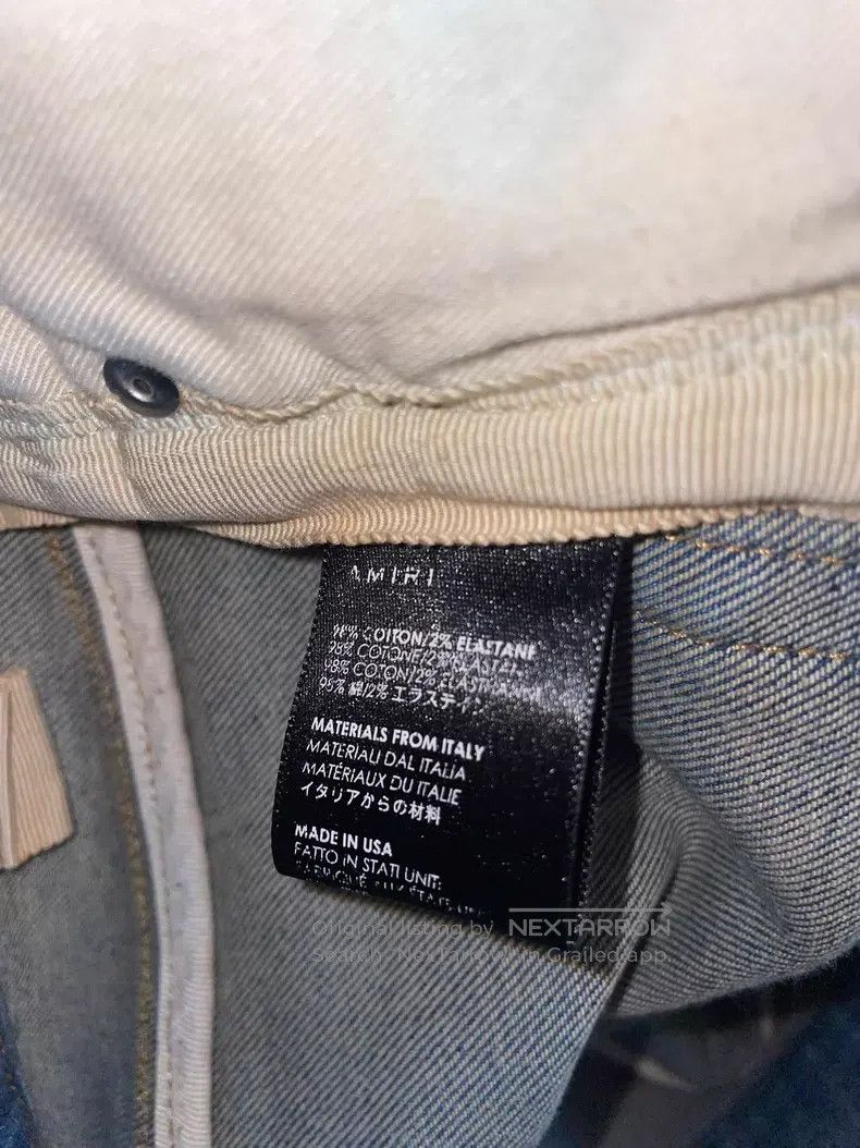 Amiri Amiri Yellow mud water-washed vintage cat whisker denim pa Size US 30 / EU 46 - 9 Thumbnail