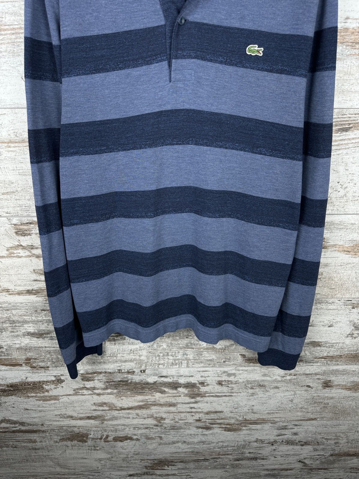 Lacoste × Vintage Mens Vintage Lacoste striped longsleeve T-shirt sweatshirt Size US L / EU 52-54 / 3 - 4 Thumbnail