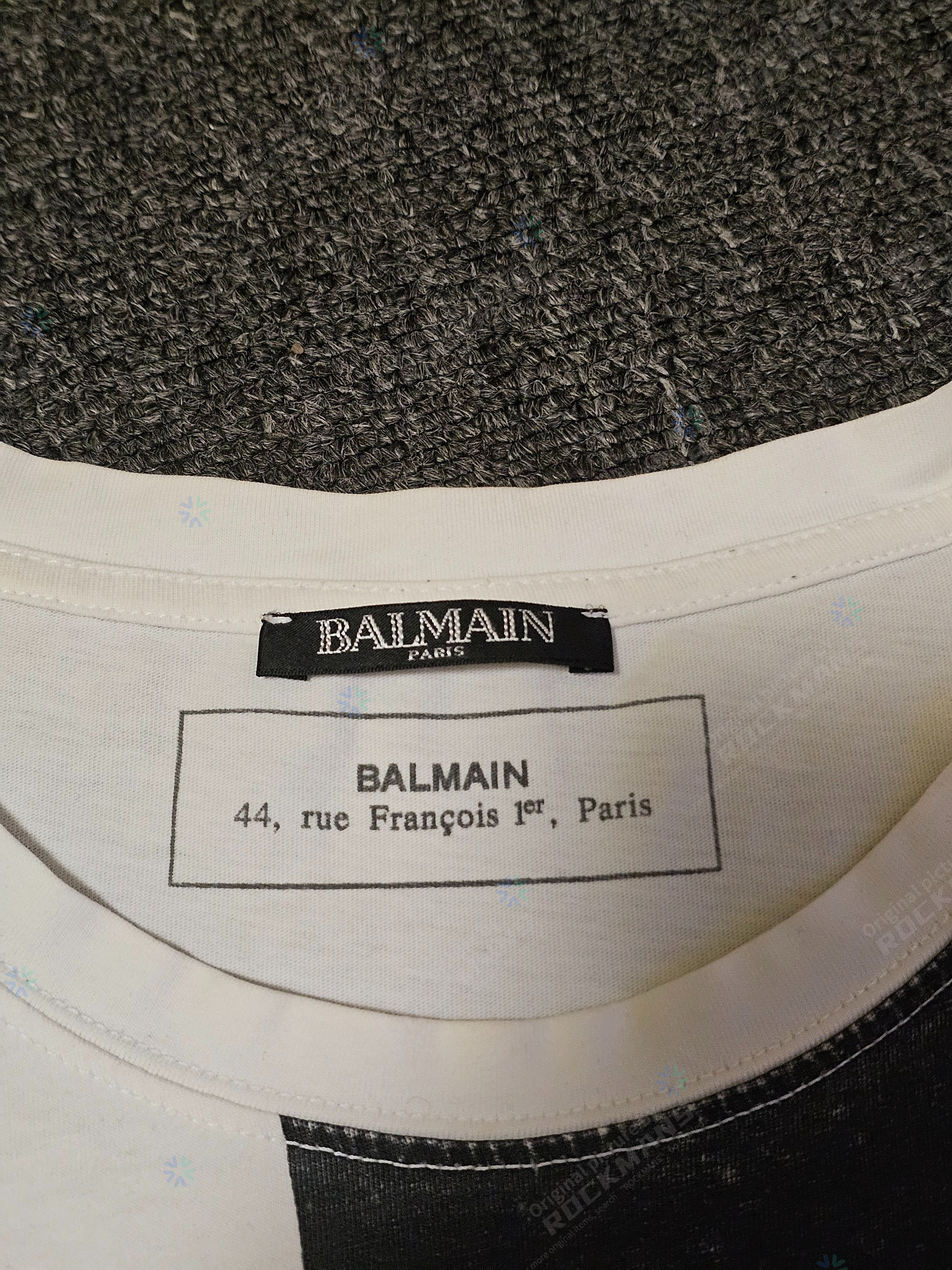 Balmain Balmain Two-tone Logo Print T-shirt Size XL Size US XL / EU 56 / 4 - 3 Thumbnail