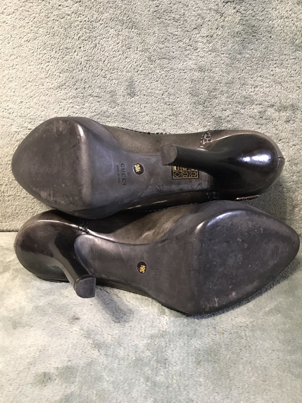 Gucci Gucci Two Tone Brogue Leather Cap Toe Platform Pumps EU38.5 Size US 8.5 / IT 38.5 - 14 Thumbnail