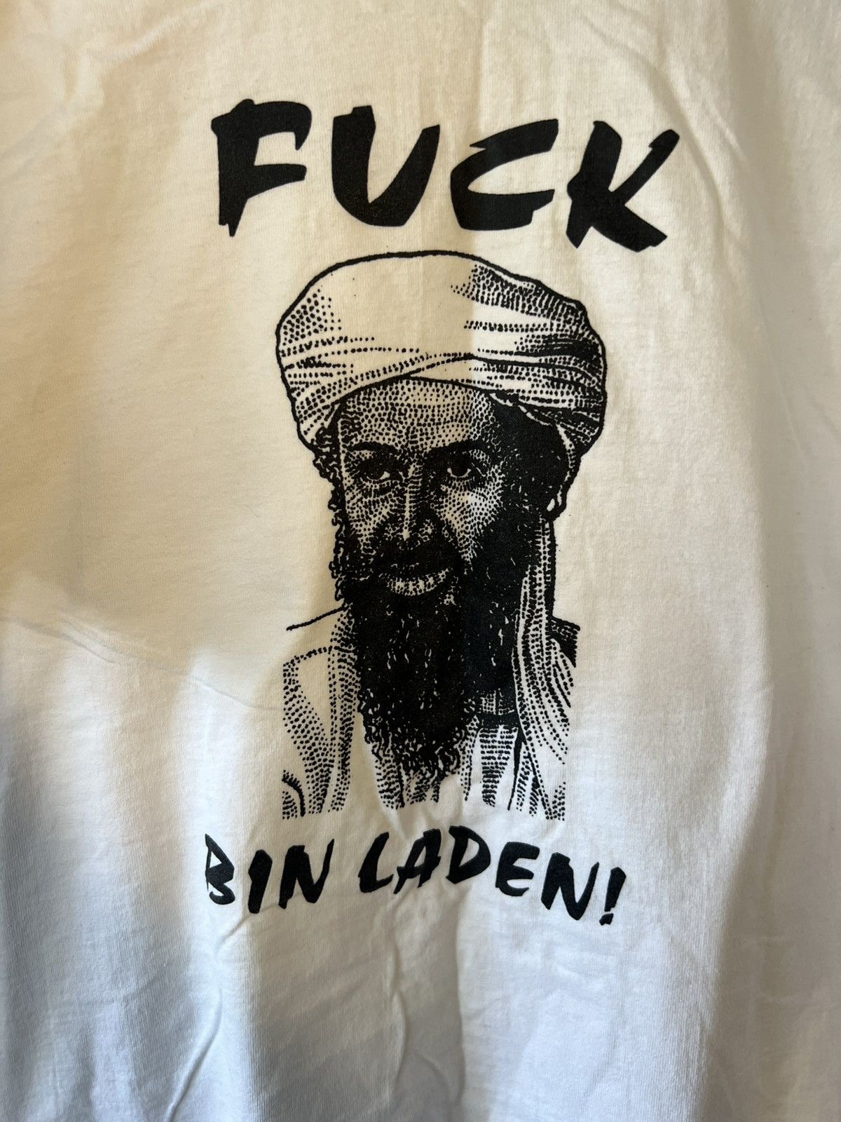 Vintage Osama Bin Laden F*** ! Vintage T Shirt Size US XL / EU 56 / 4 - 6 Thumbnail