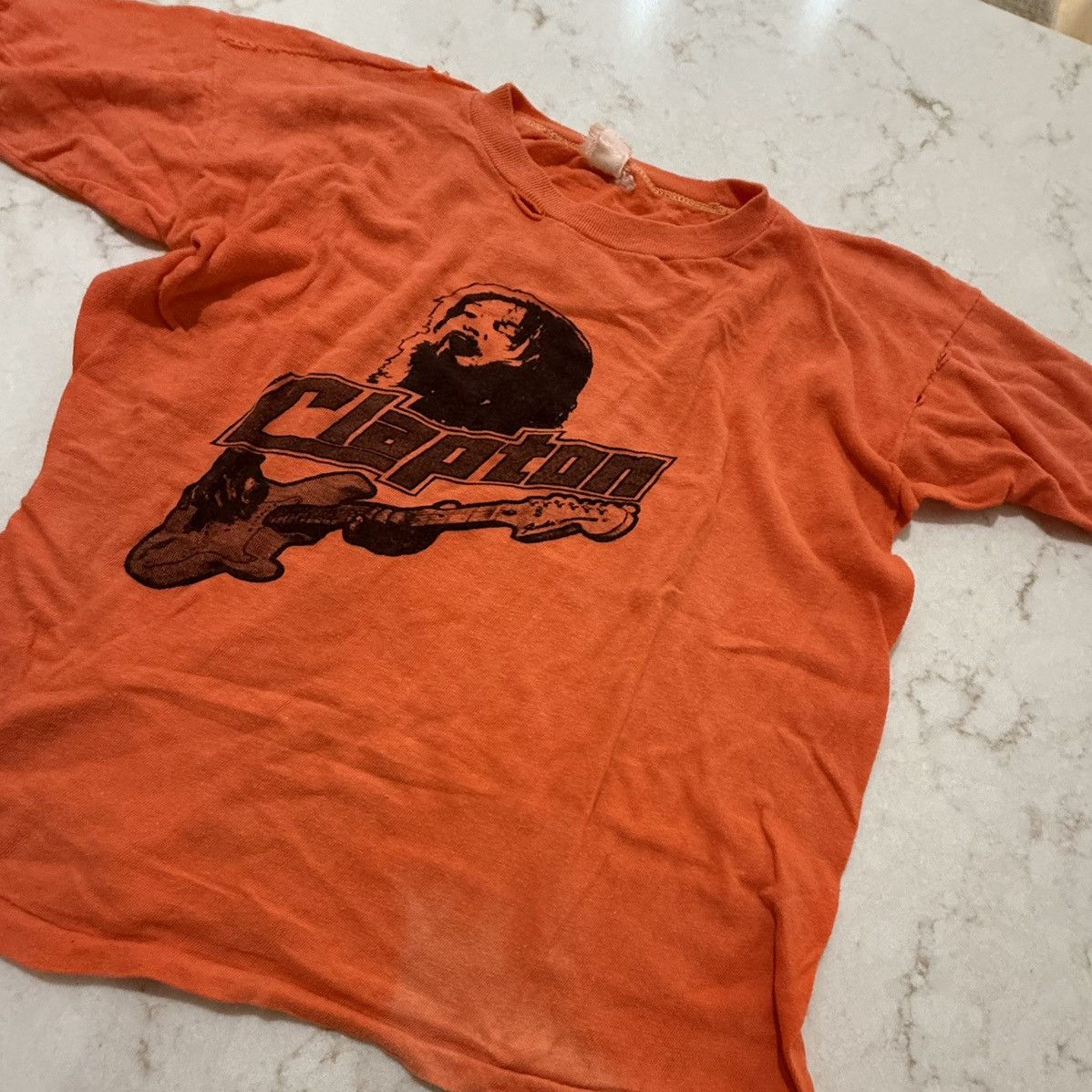 Vintage Eric Clapton Very Rare Vintage T - Shirt -Woman’s Small Size US XXS / EU 40 - 4 Thumbnail