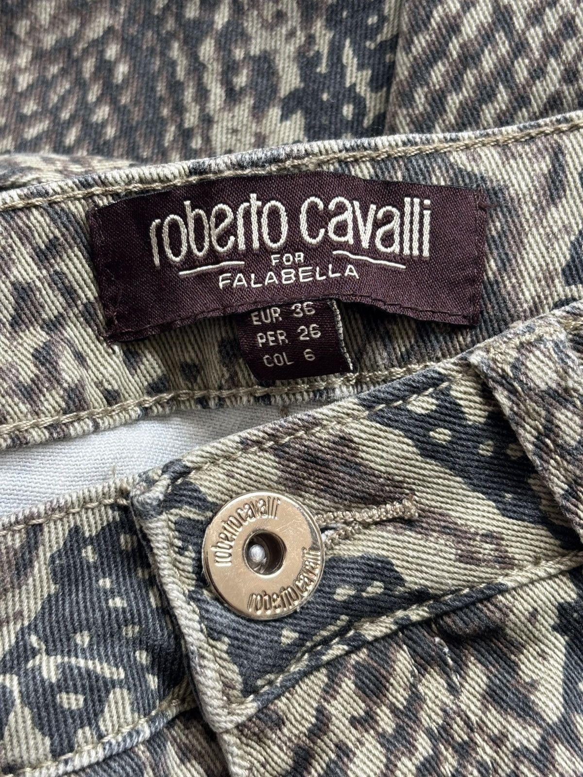Roberto Cavalli Snake Print Pants Size 28" / US 6 / IT 42 - 5 Thumbnail