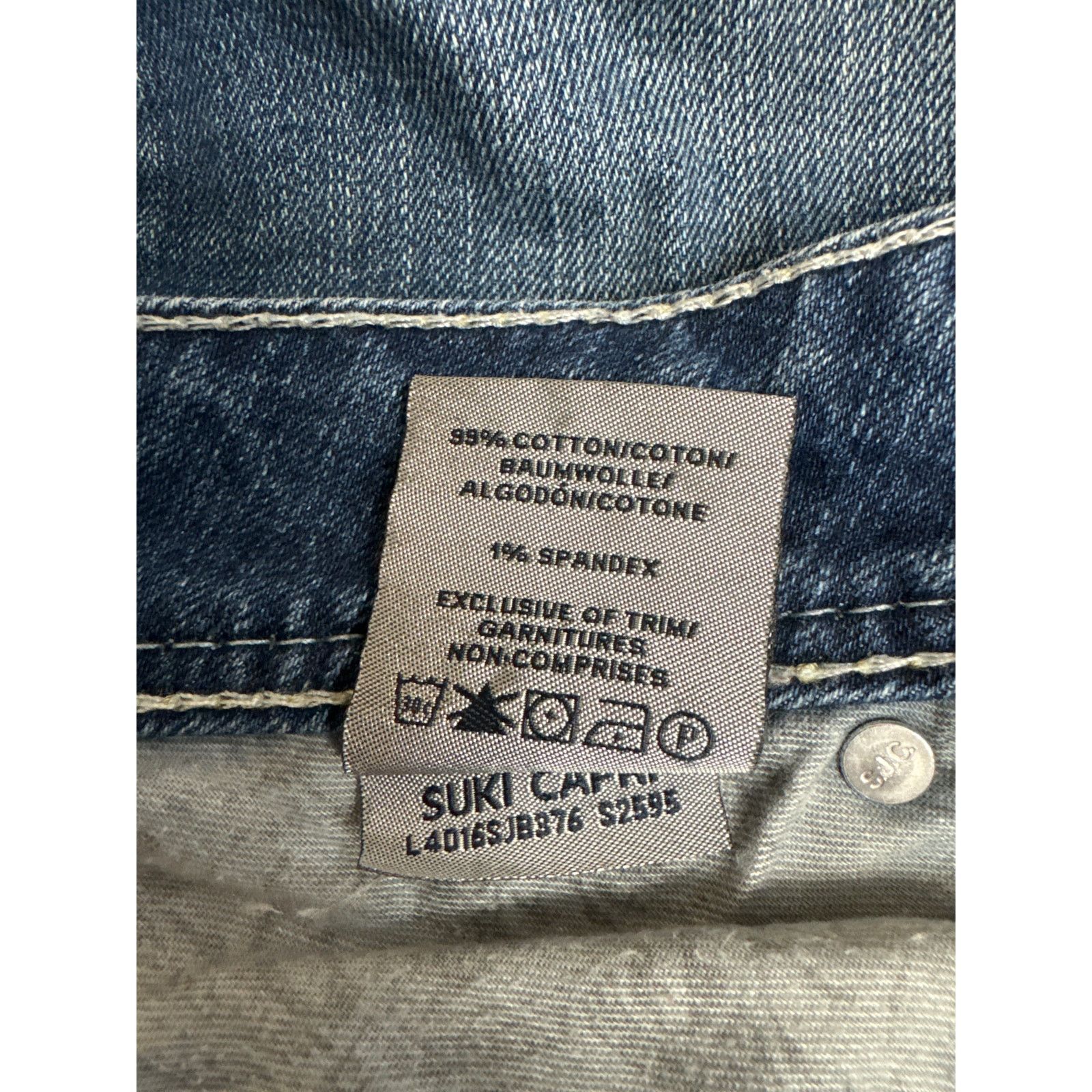 Silver Jeans Co. Silver jeans Co. Suki Capri Jeans W 31 Embroidered Pockets Size 31" - 8 Thumbnail