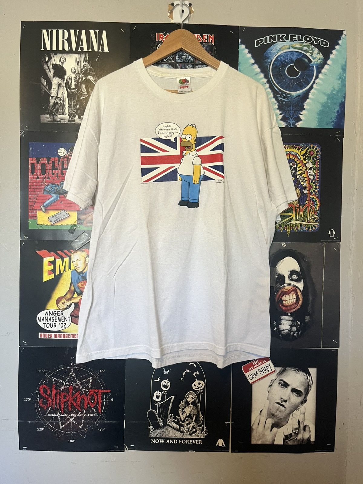 The Simpsons Vintage 2000’s DIY Simpsons Homer British English Homer tee Size US XXL / EU 58 / 5 - 1 Thumbnail