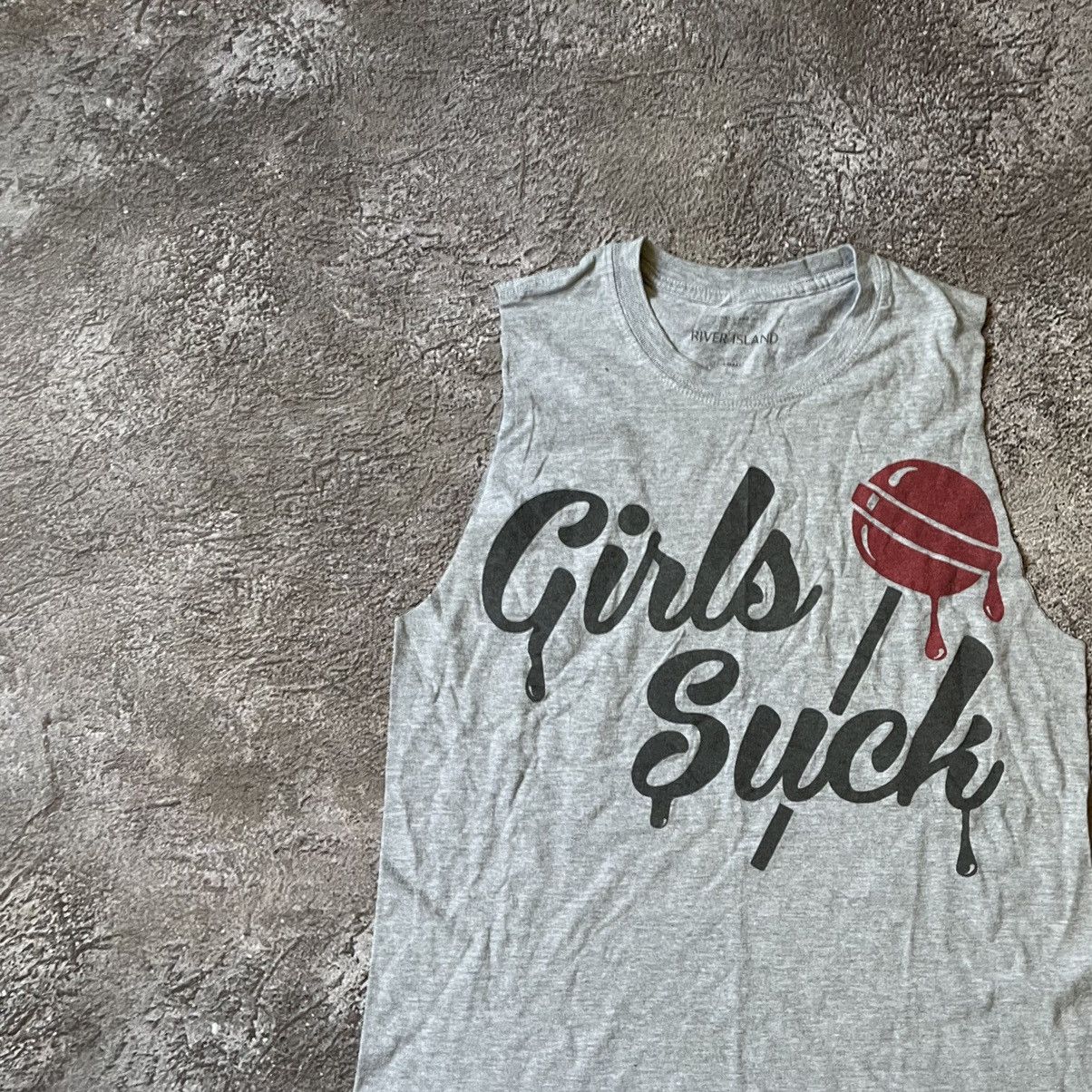 Vintage Vintage Y2K Graphic Slogan Tank Top Skate Grunge Slim Boxy S Size US S / EU 44-46 / 1 - 5 Thumbnail