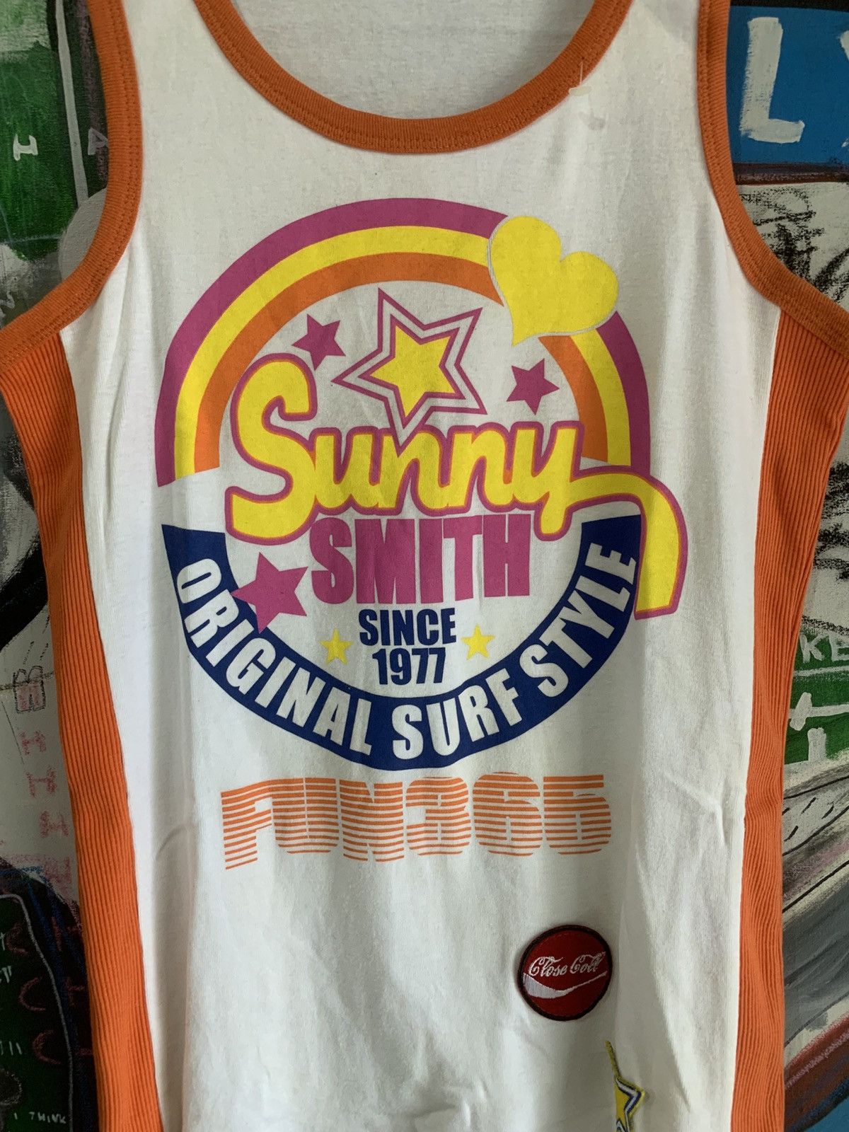 Japanese Brand Japanese Sunny Smith Poem Patch Surf Style Tanktop Tee Size US M / EU 48-50 / 2 - 6 Thumbnail