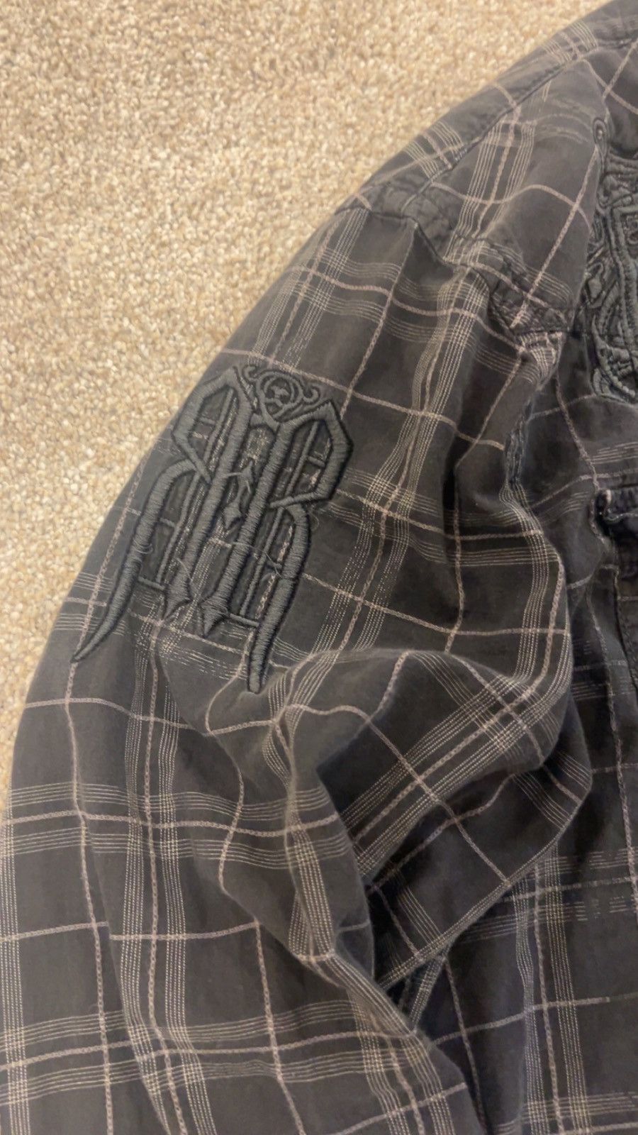 Vintage Black Cross Button Up Size US M / EU 48-50 / 2 - 5 Thumbnail