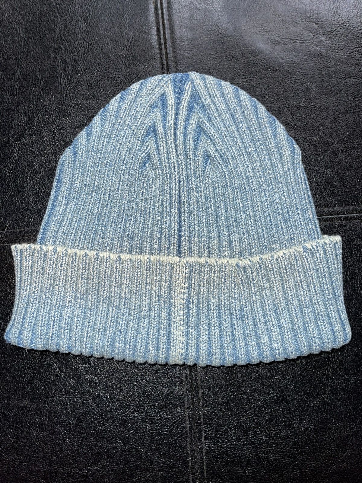 Fuck The Population FTP Denim Dyed Beanie Light Blue Size ONE SIZE - 2 Thumbnail