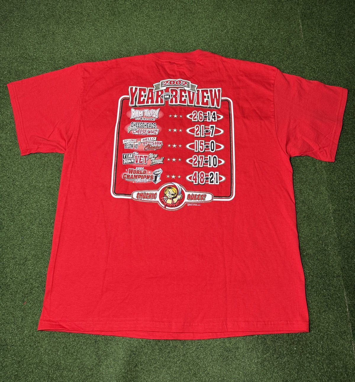 Vintage Y2K World Champions Smack Chucky Grunge Punk T Shirt Size US XL / EU 56 / 4 - 3 Thumbnail