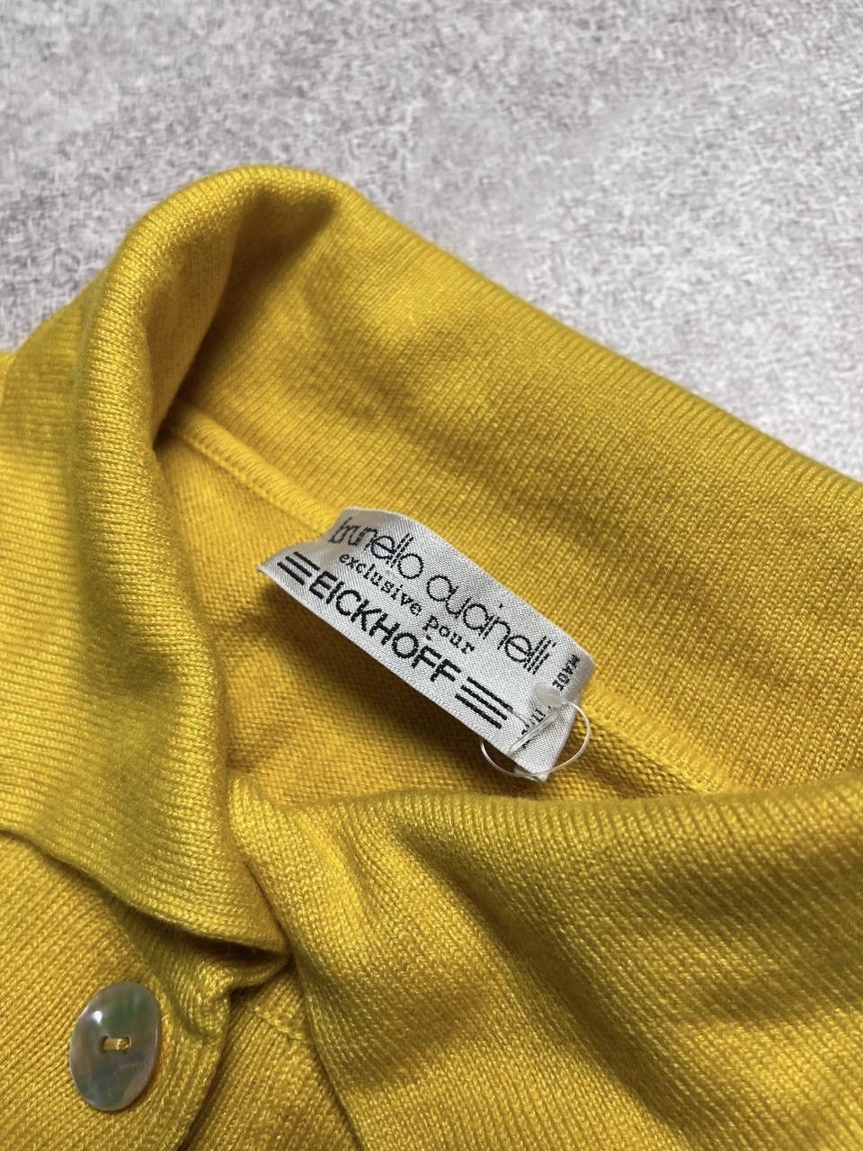 Brunello Cucinelli VINTAGE BRUNELLO CUCINELLI POUR EICKHOFF POLO SWEATER L Size US L / EU 52-54 / 3 - 3 Thumbnail