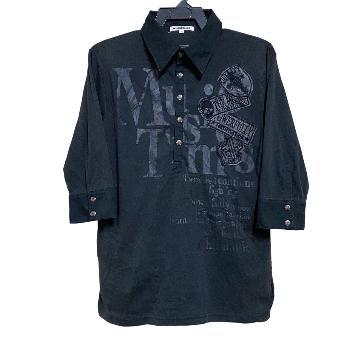 Seditionaries Semantic Design Shirt One Self Prospers Size US M / EU 48-50 / 2 - 9 Thumbnail