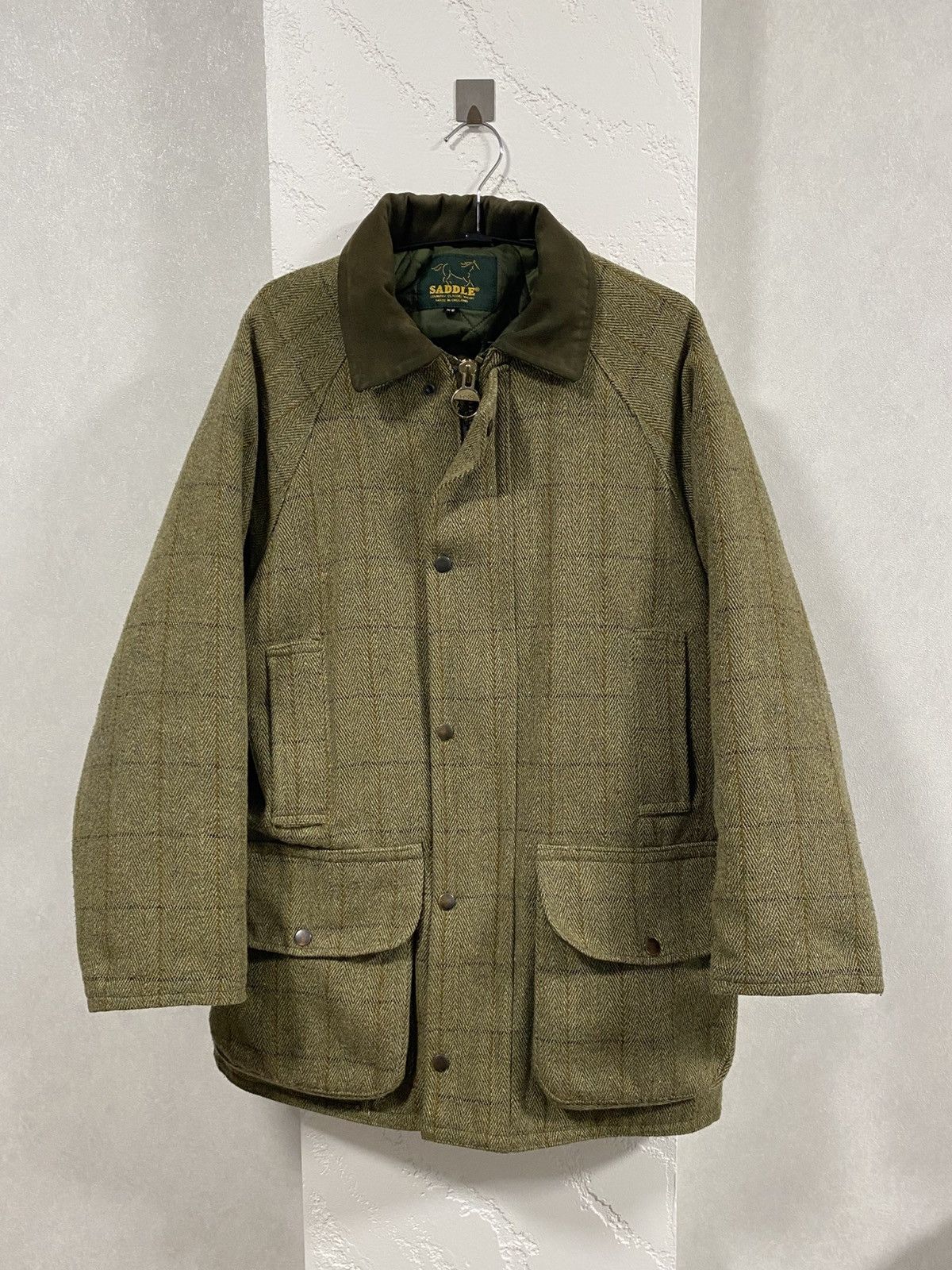 Vintage Vintage Old England Windowpane Tweed Hunting Coat Jacket XS Size US S / EU 44-46 / 1 - 1 Thumbnail