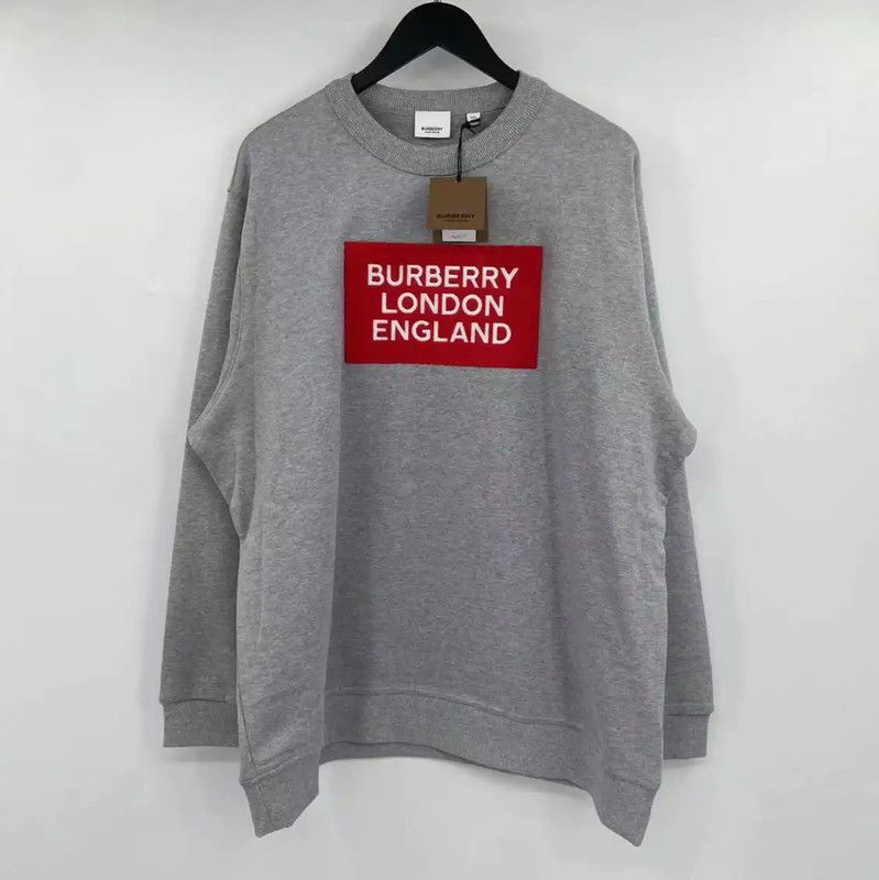Burberry Burberry Gray Cotton Long Sleeve Sweatshirt Size US XXL / EU 58 / 5 - 1 Thumbnail