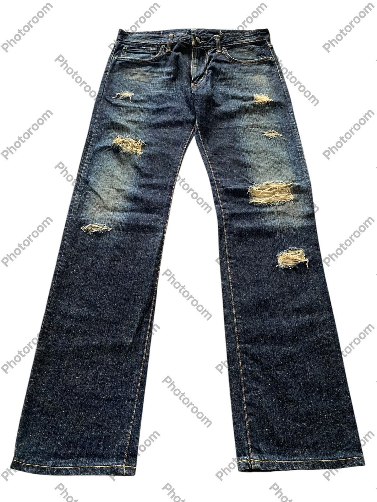 Edwin × Hysteric Glamour × Tornado Mart Vintage Jeans Japanese Edwin 502 Mud Rusty Distressed Size US 32 / EU 48 - 2 Thumbnail
