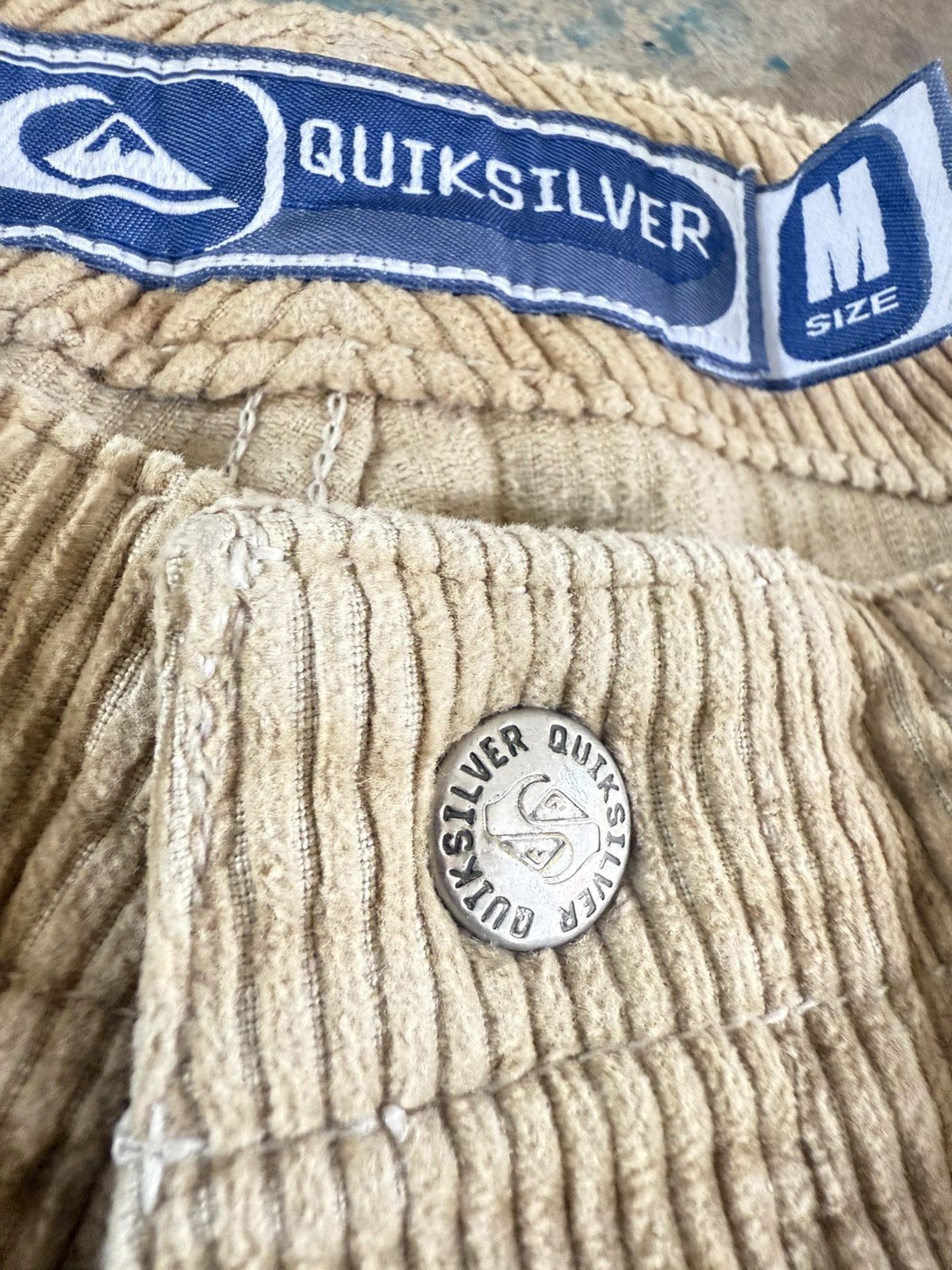 Quiksilver Vtg Quiksilver button fly cuduroy carpenther pants Size US 34 / EU 50 - 6 Thumbnail