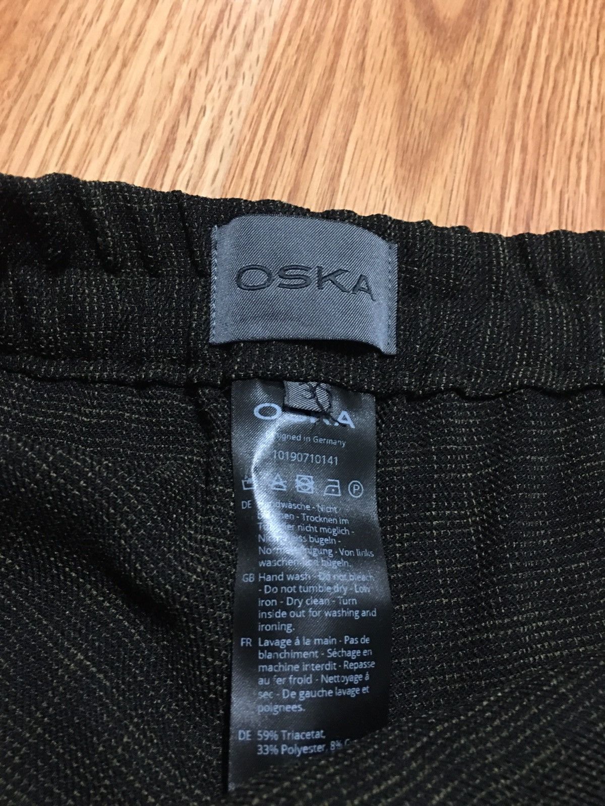 Designer OSKA Triacetate Blend Knit Trousers Pants Size 3 UK 14 Size 32" / US 10 / IT 46 - 8 Thumbnail